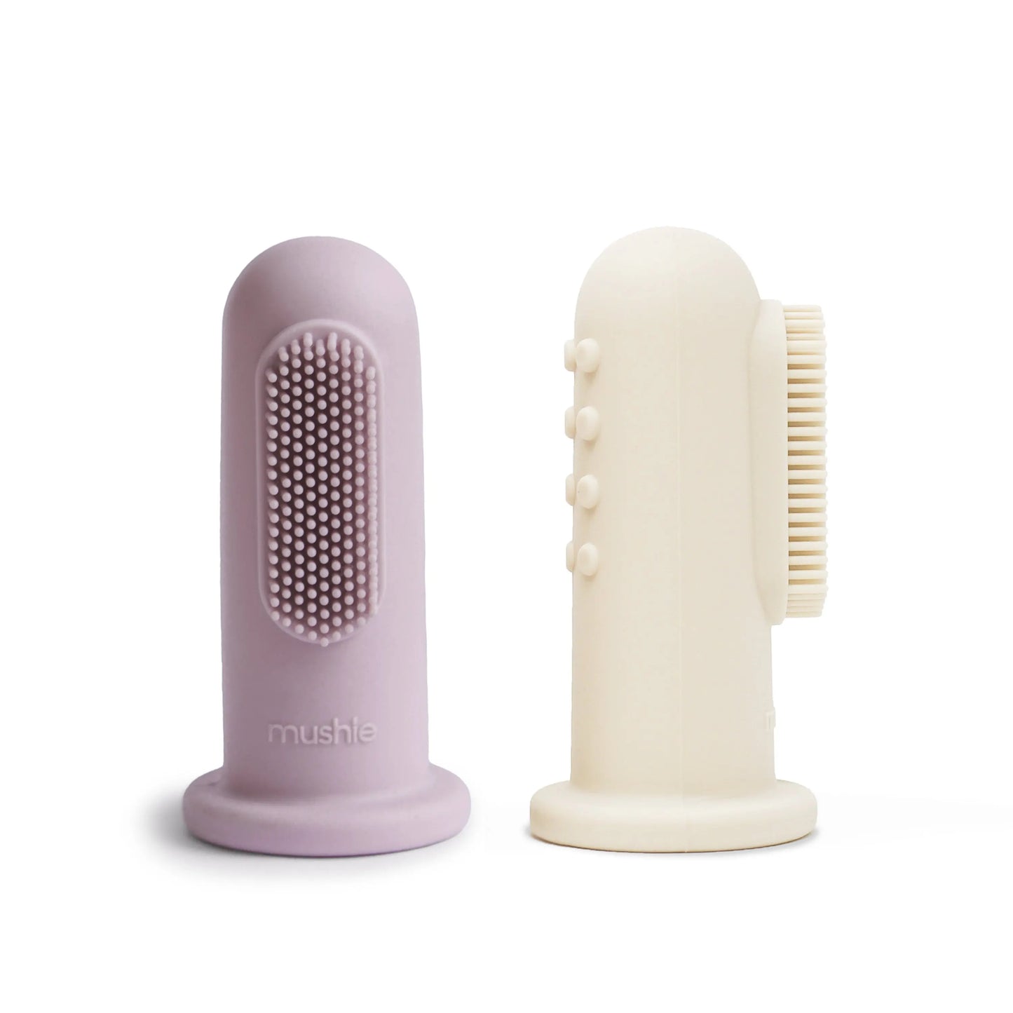 Finger Toothbrush for Babies BPA Free and Chemical Free Food Grade Silicone Teething Relief Mushie