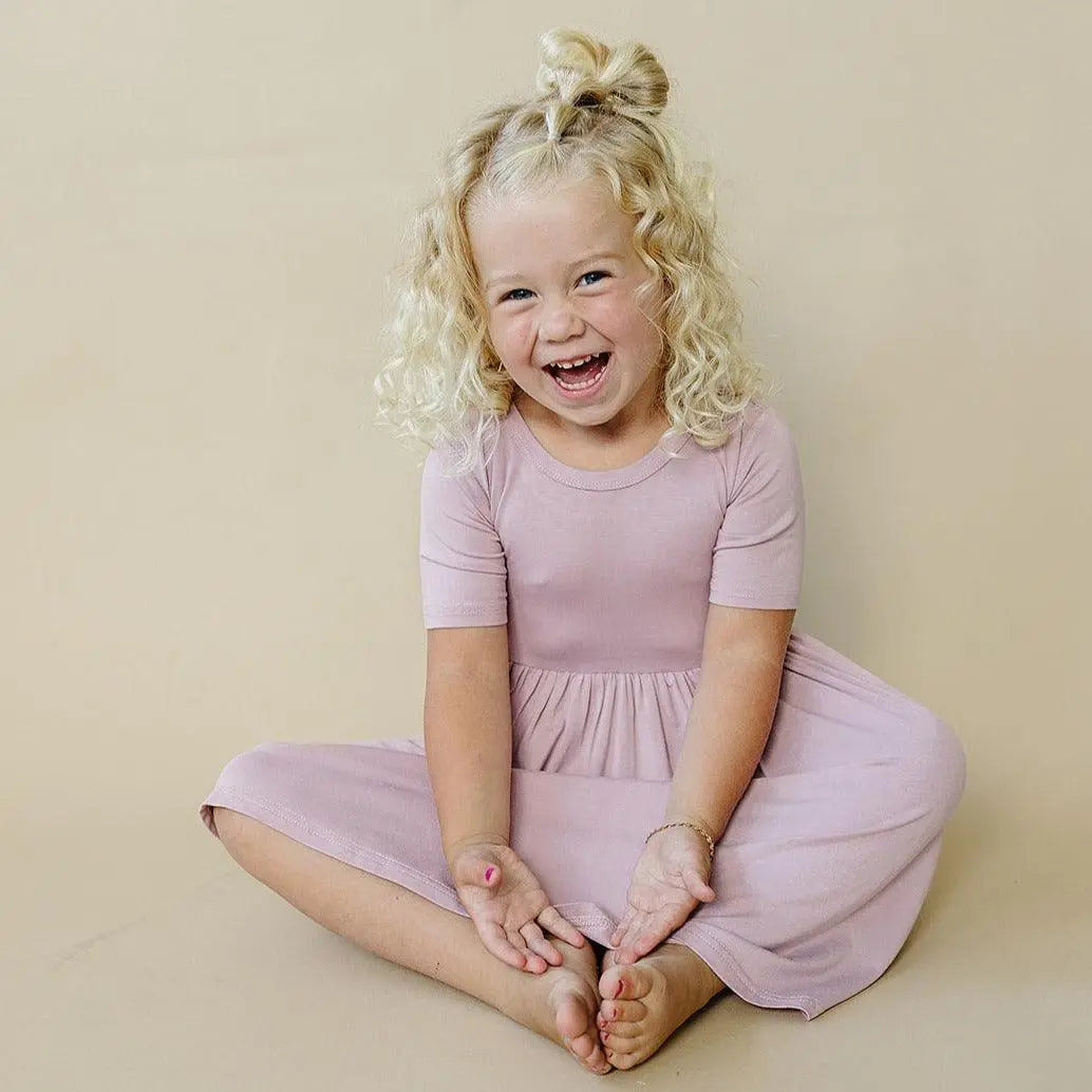 Tropical Haze Bamboo Twirl Dress From Little Joy Co Little Joy Co. Everetts Place: Online Boutique