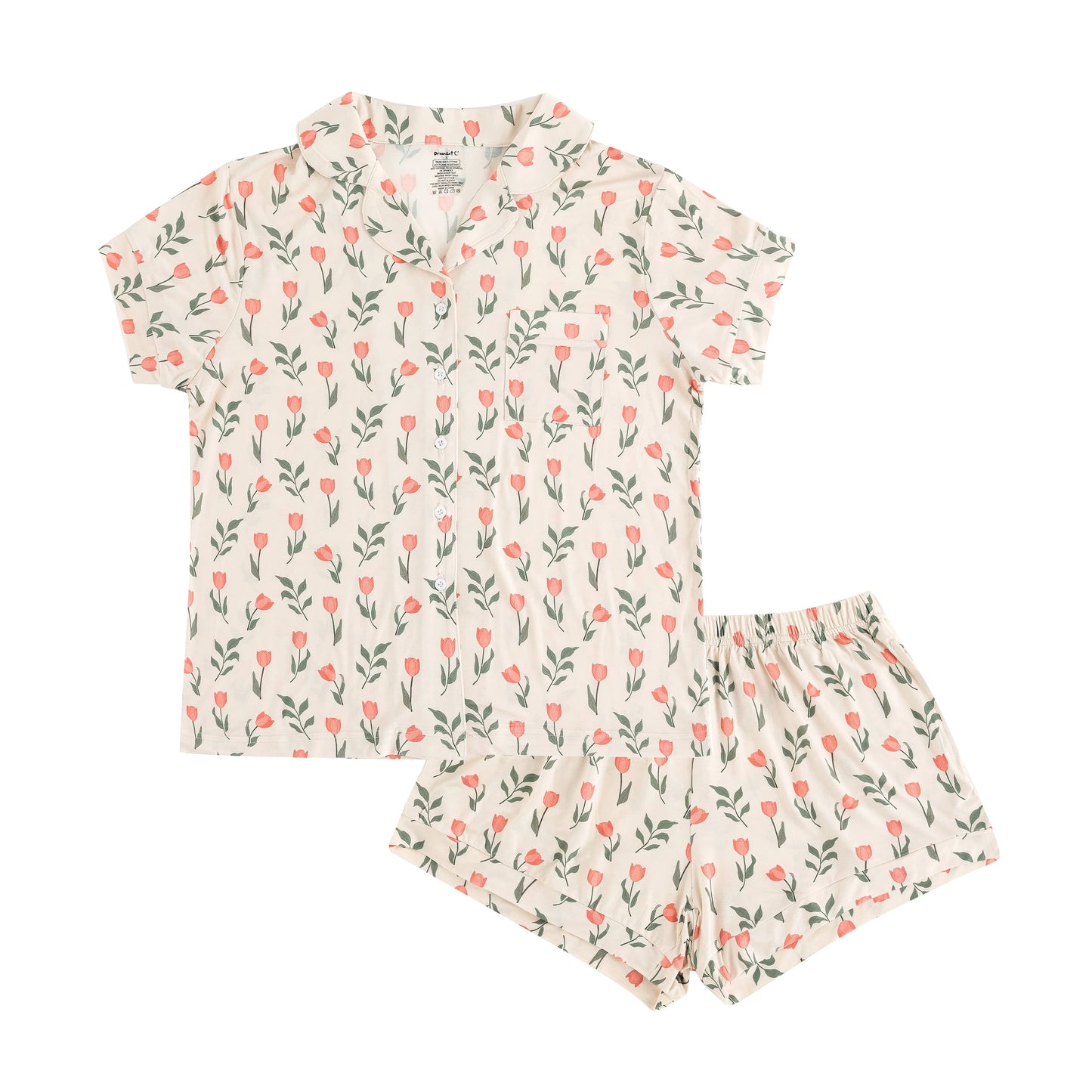 Tulip Womens Short Sleeve PJ Two Piece Bamboo Viscose Set Dreamlet Everetts Place: Online Boutique
