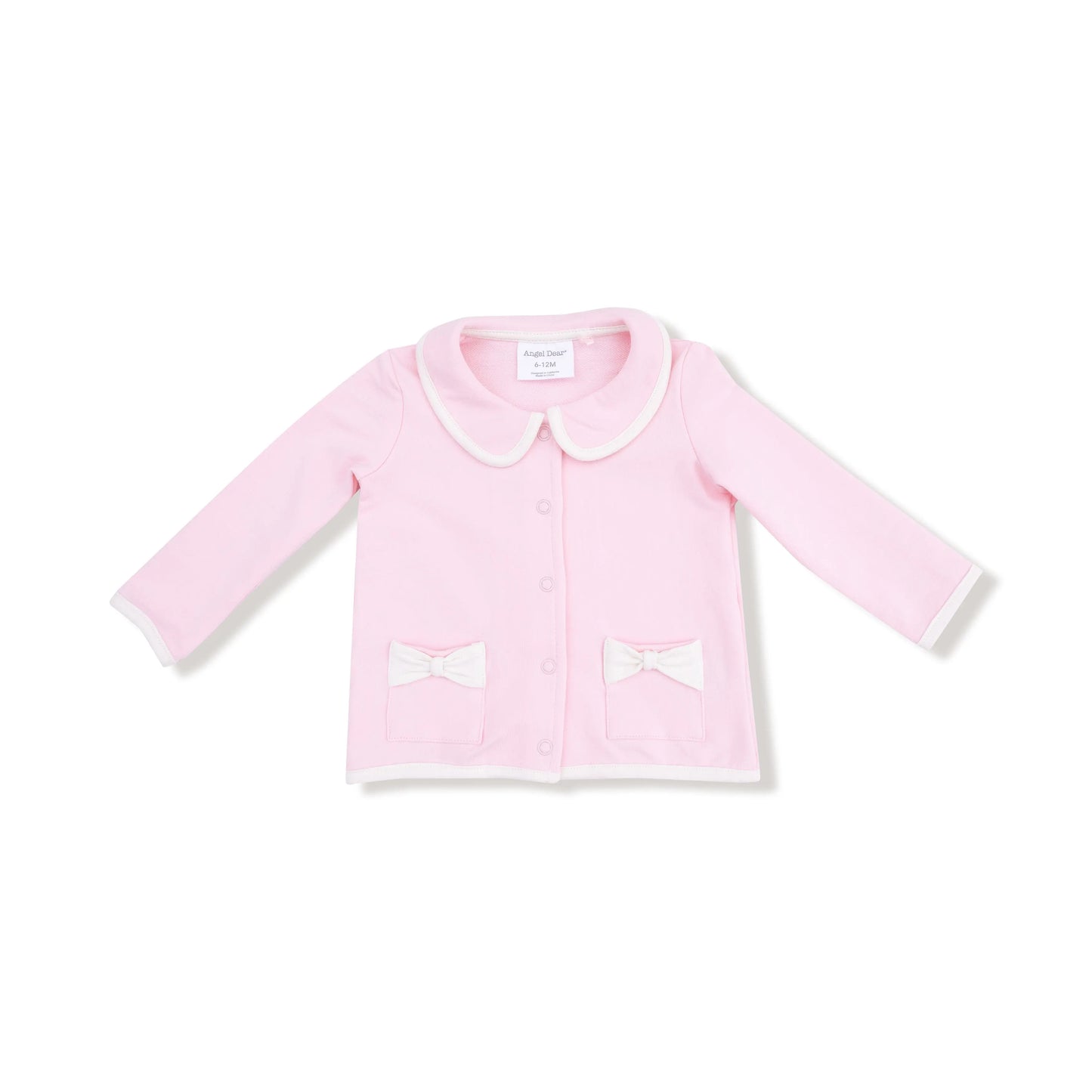 Tweed Style Jacket With Bow Pockets For Girls Angel Dear Angel Dear Everetts Place: Online Boutique