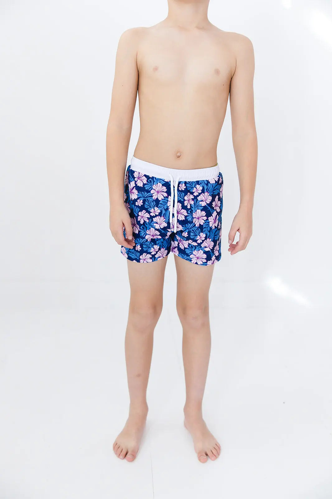 Twilight Blossoms Floral Swim Shorts For Boys Quick Dry Charlie Lou Baby Everetts Place: Online Boutique