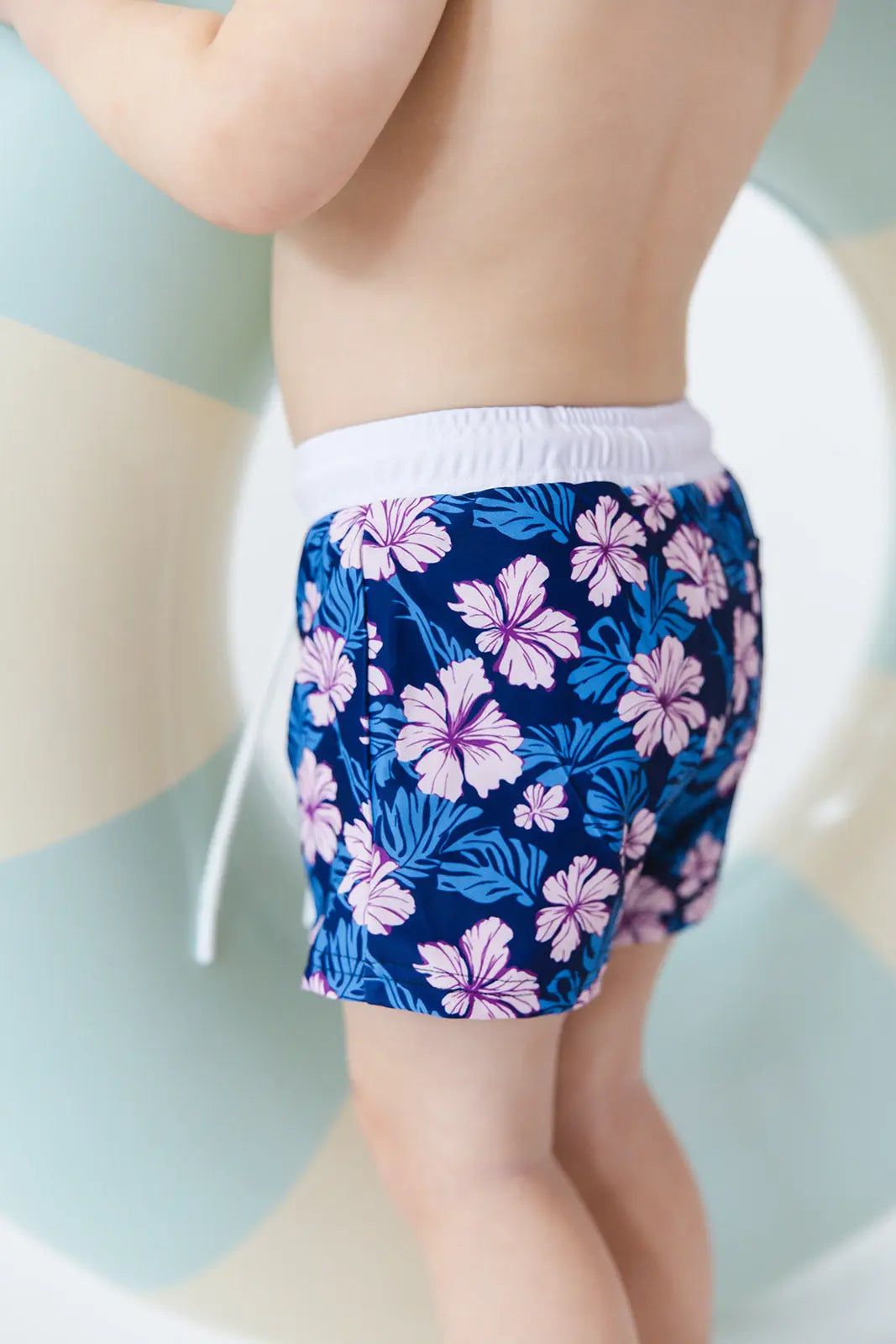 Twilight Blossoms Floral Swim Shorts For Boys Quick Dry Charlie Lou Baby Everetts Place: Online Boutique