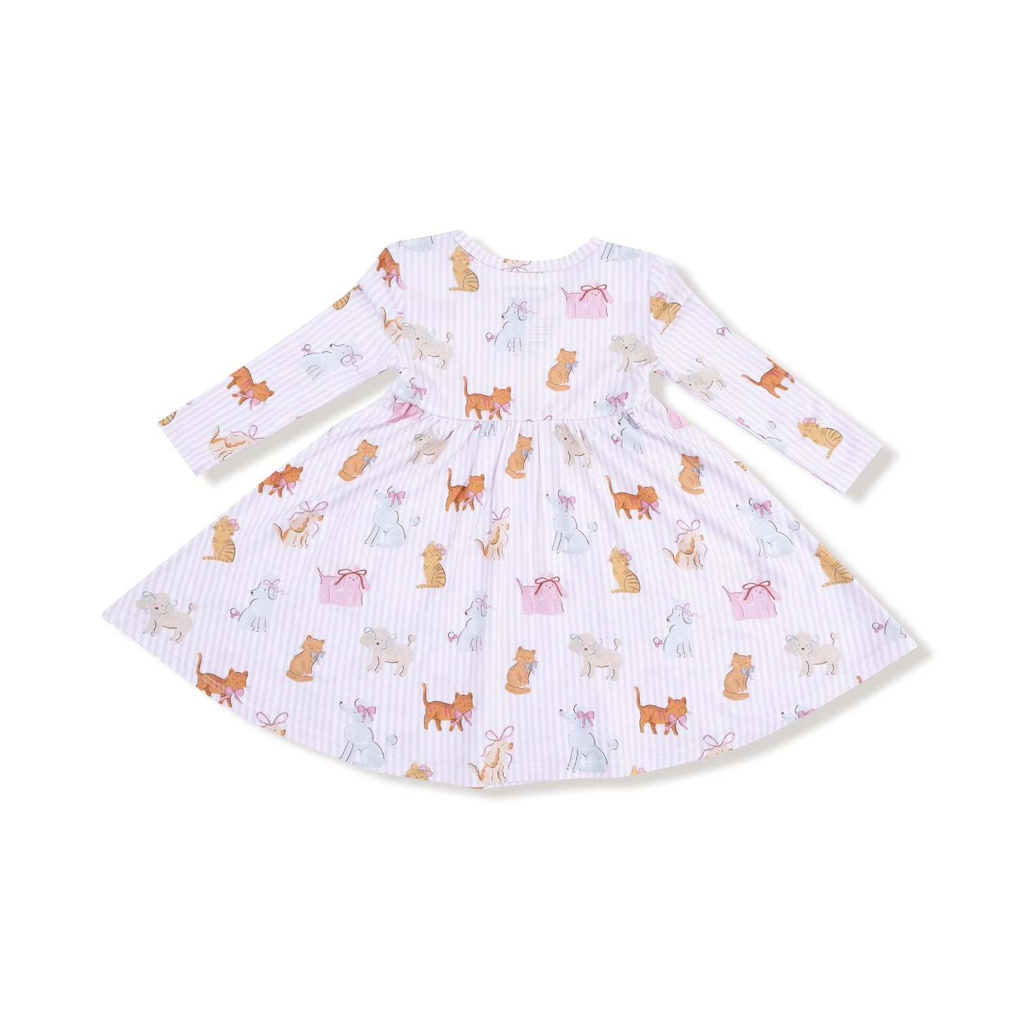 Twirly Long Sleeve Dress Soft Bamboo Viscose For Playdates Angel Dear Everetts Place: Online Boutique