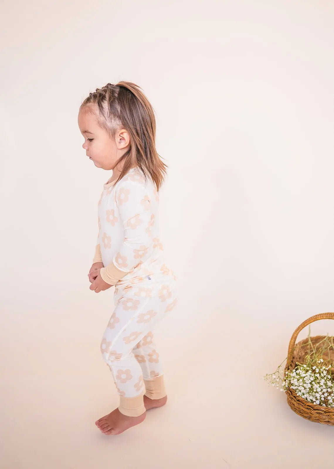 Two-Piece Pajama Set - Blush Daisy Harp Angel Boutique