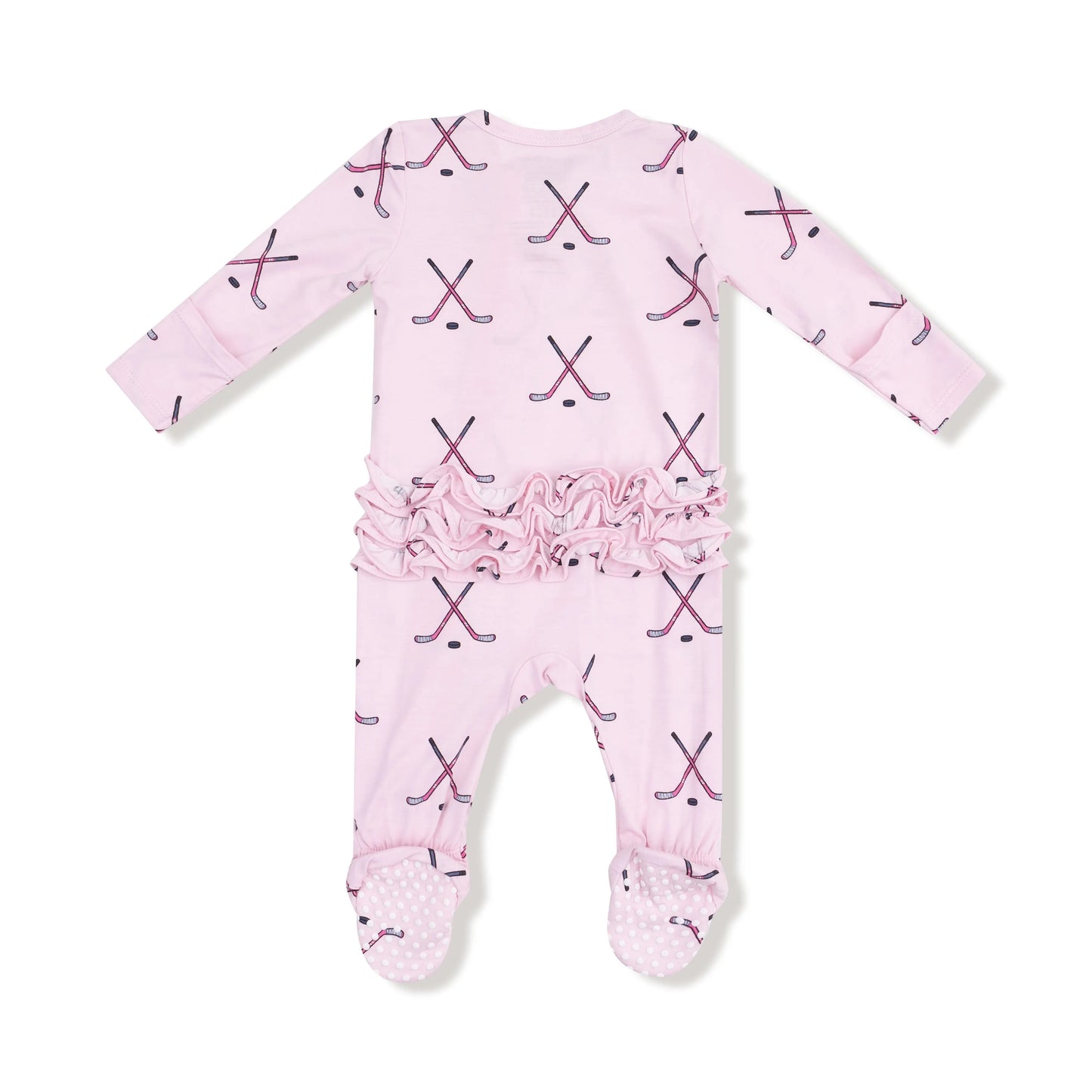 Two Way Zipper Ruffle Back Baby Footie Soft Bamboo Fabric Angel Dear Everetts Place: Online Boutique