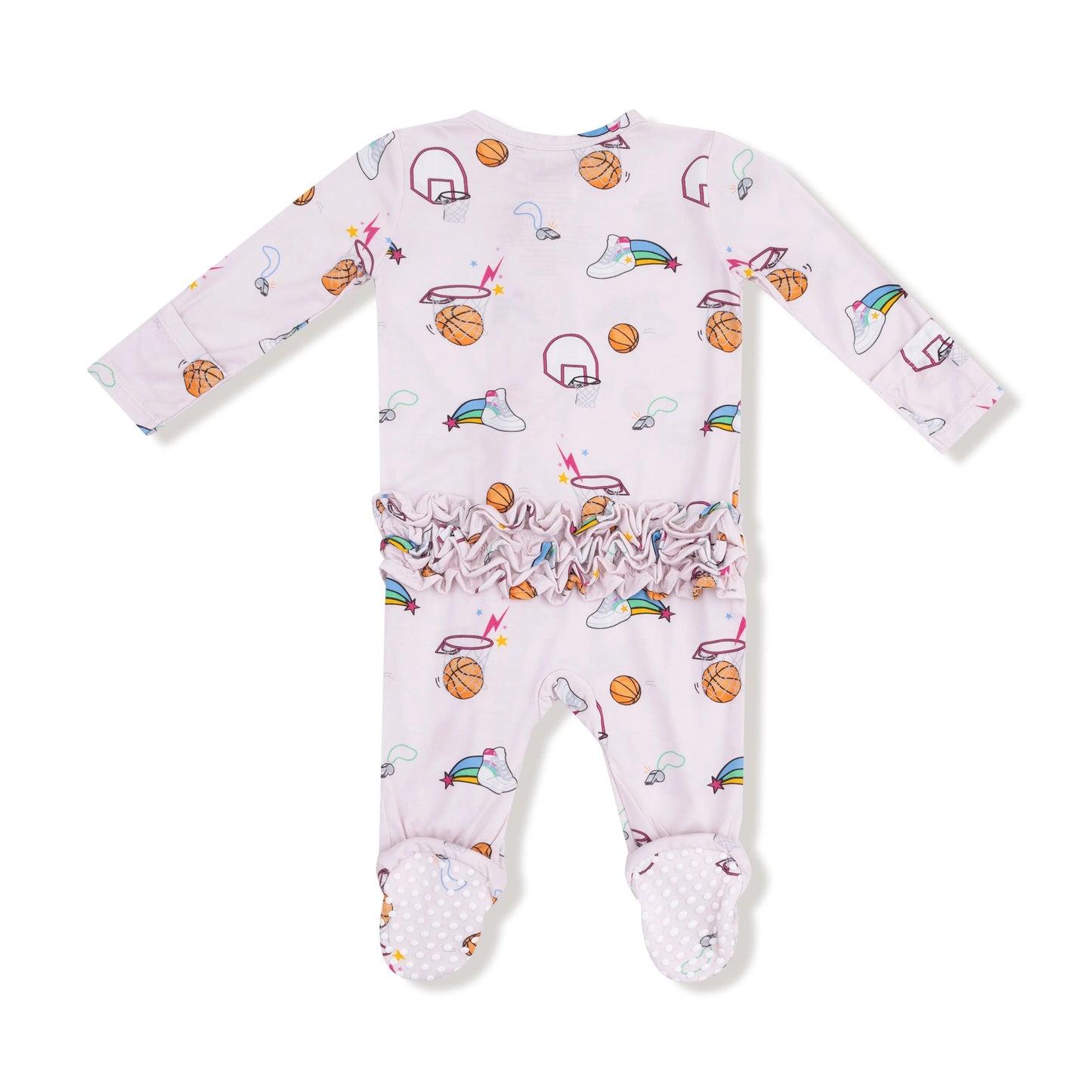Two Way Zipper Ruffle Back Footie Cozy Baby Wear Collection Angel Dear Everetts Place: Online Boutique