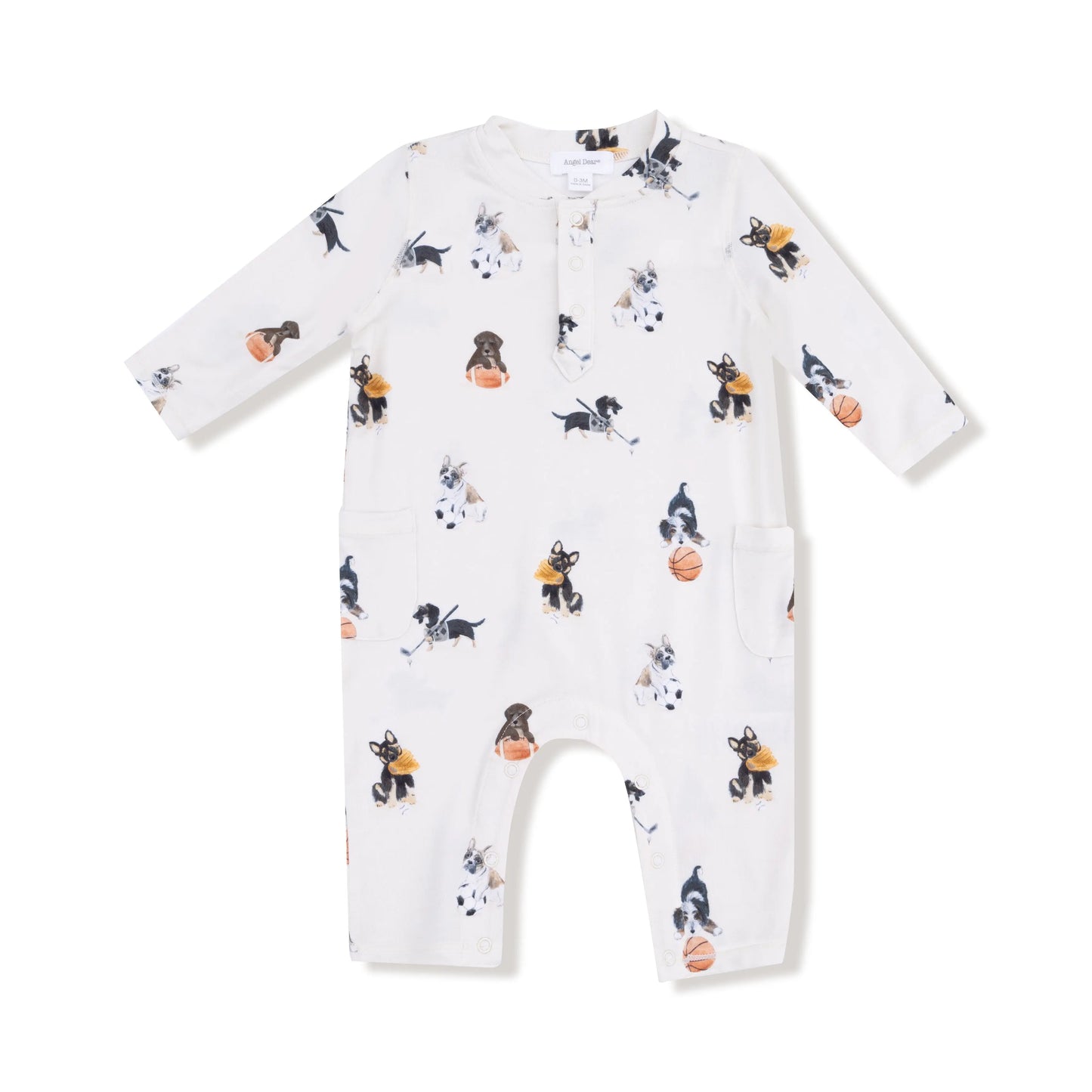 Uni Romper Cozy Cutie with Henley Neckline for Fall and Winter Angel Dear Everetts Place: Online Boutique