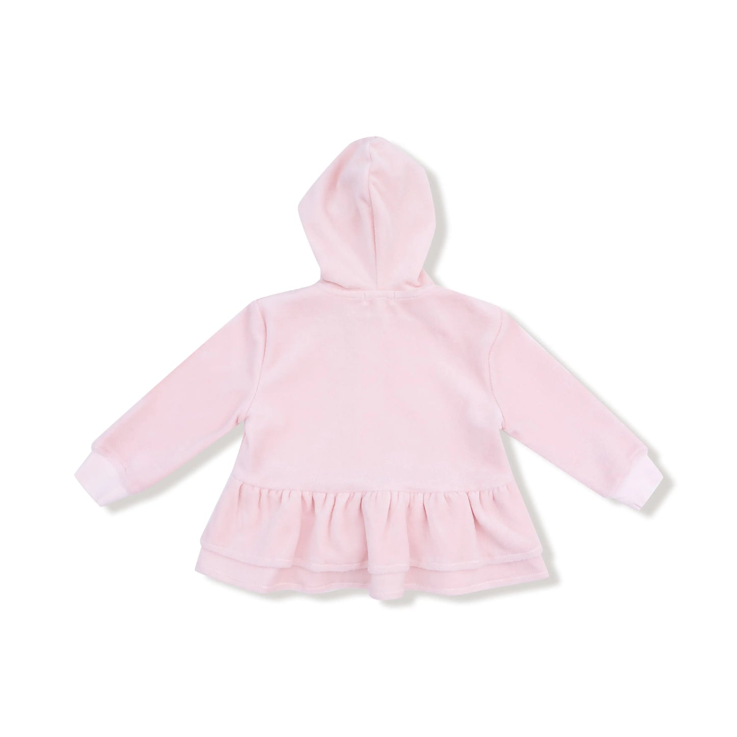 Velour Zip Peplum Hoodie And Jogger Set For Girls And Kids Angel Dear Everetts Place: Online Boutique