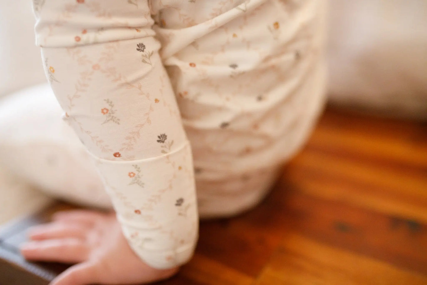 Vintage Blooms 2pc Bamboo Henley Pajamas For Kids Cozy Little Joy Co. Everetts Place: Online Boutique