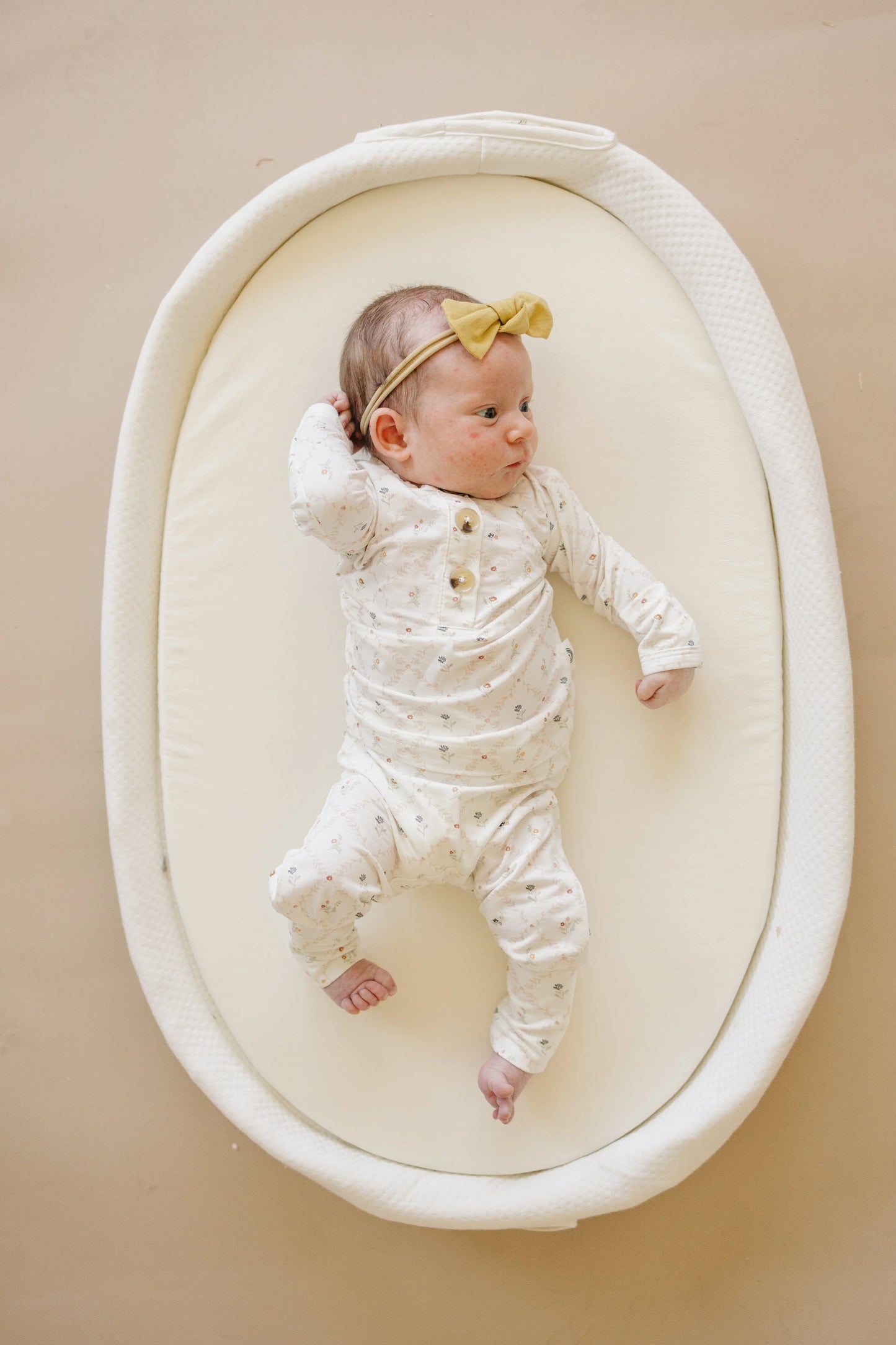 Vintage Blooms 2pc Bamboo Henley Pajamas For Kids Cozy Little Joy Co. Everetts Place: Online Boutique