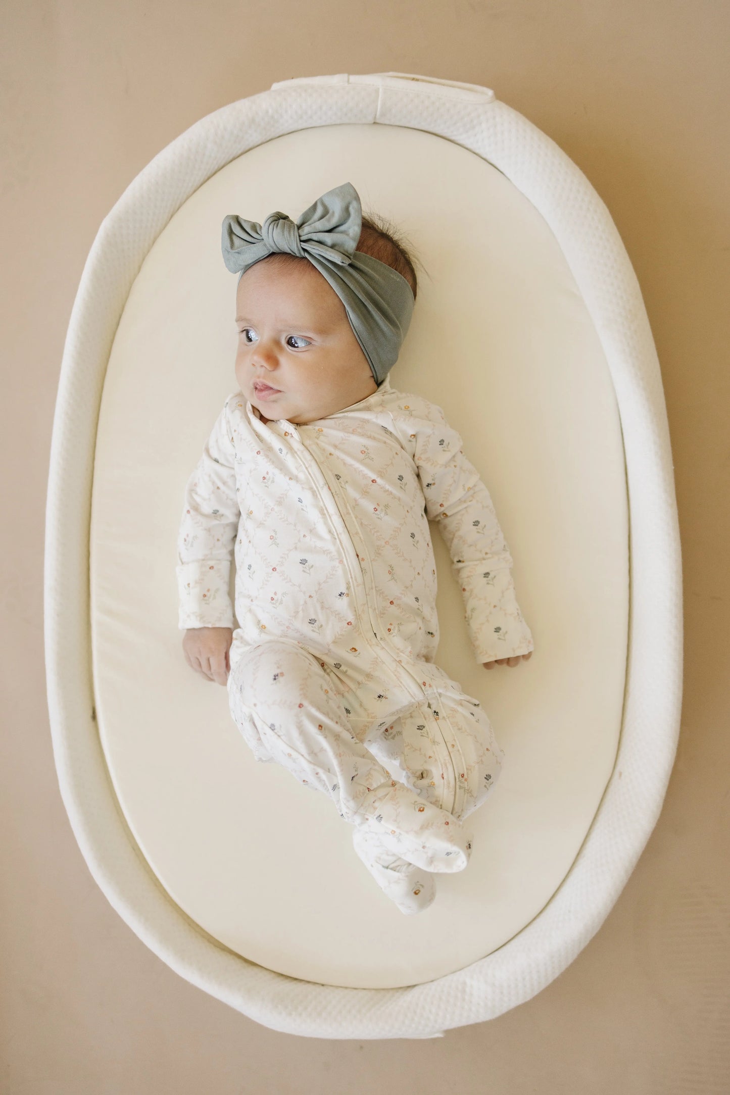 Vintage Blooms Bamboo Zippy Romper for Babies Sleepwear Little Joy Co. Everetts Place: Online Boutique