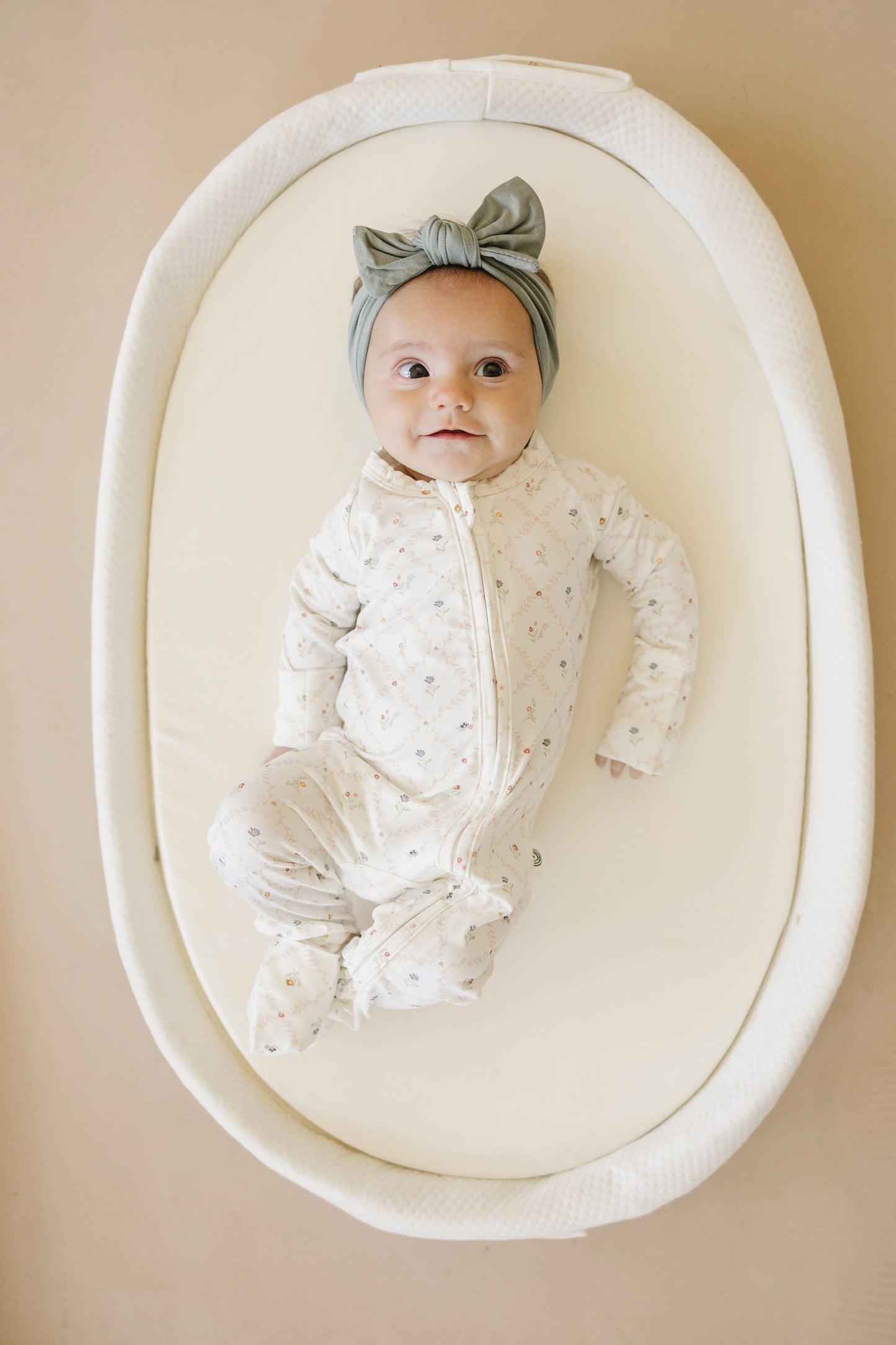 Vintage Blooms Bamboo Zippy Romper for Babies Sleepwear Little Joy Co. Everetts Place: Online Boutique