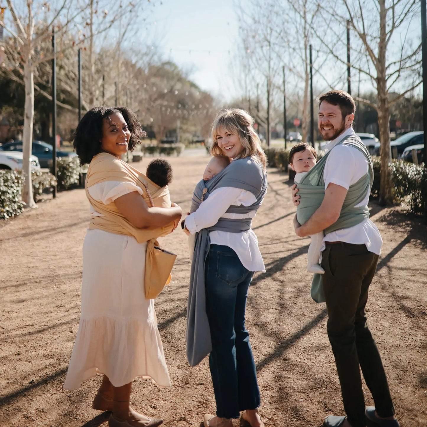 Organic Cotton Baby Wrap for Bonding and Comfort with Built-In Pocket Mushie