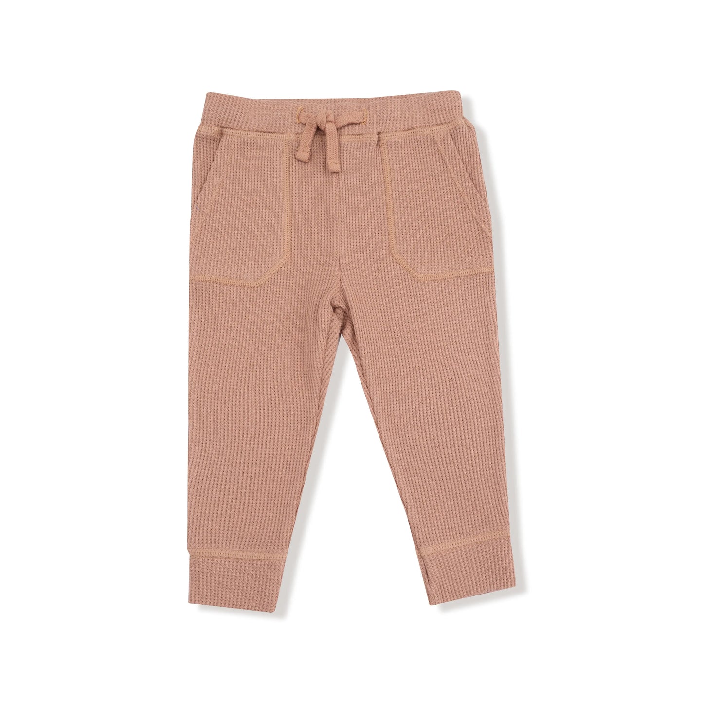 Waffle Drop Sleeve Shirt and Jogger Set with Football Pocket Angel Dear Everetts Place: Online Boutique