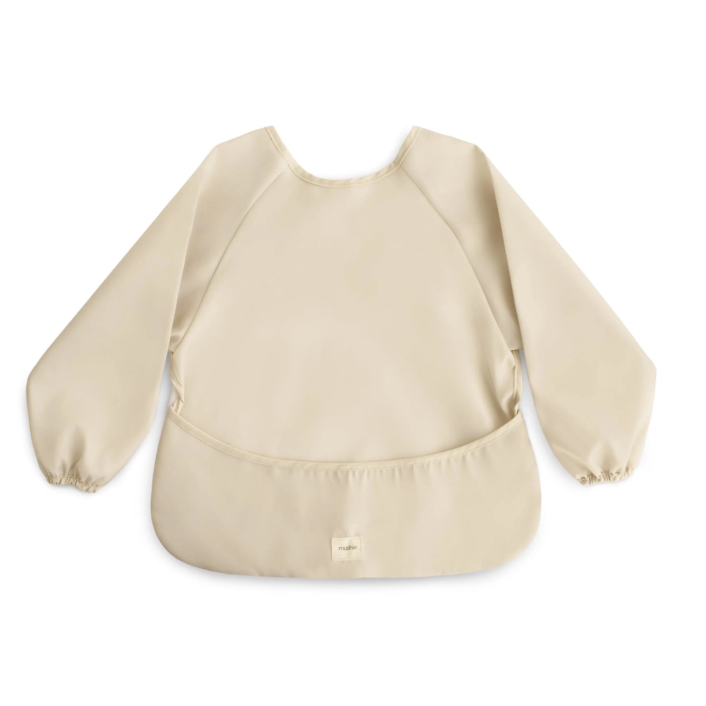 Water Resistant Long Sleeve Bib for Kids with Wide Pocket and Velcro Closure Mushie Everetts Place: Online Boutique 14.99