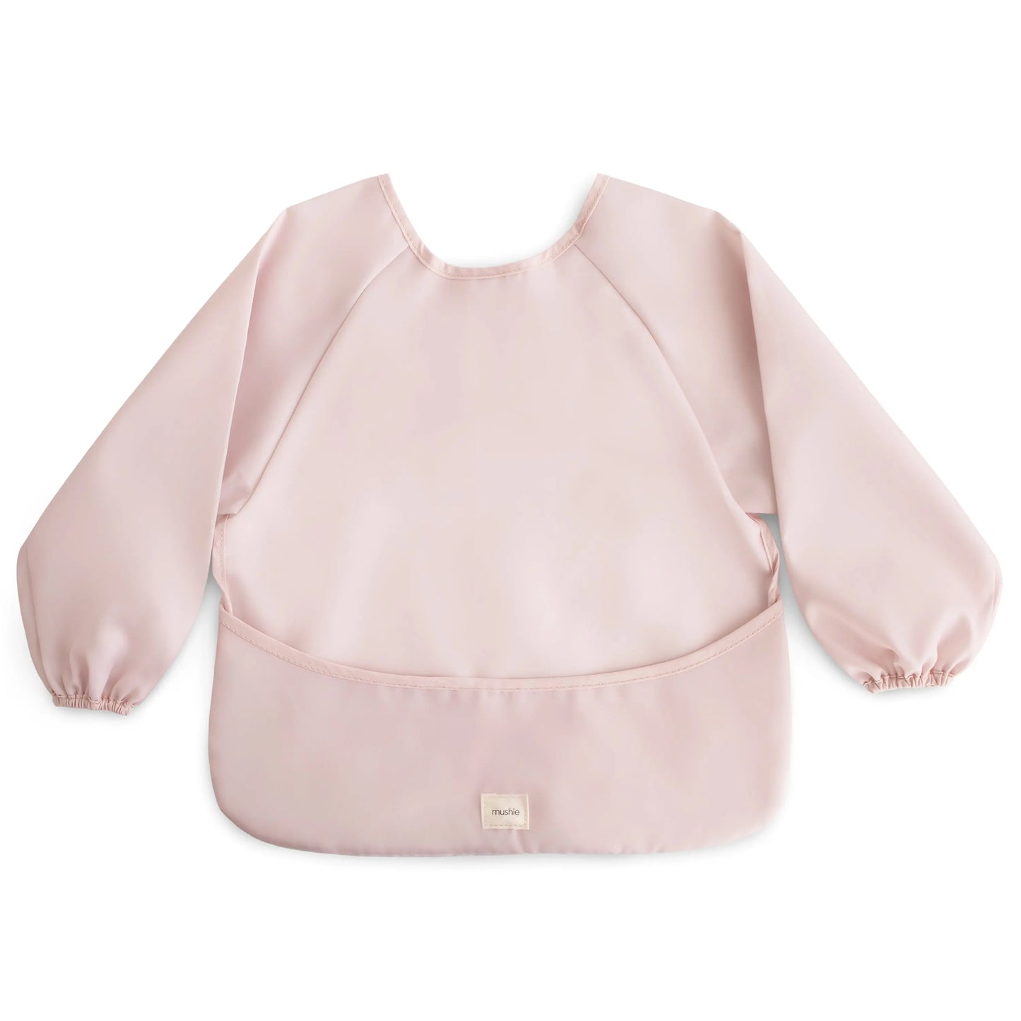 Water Resistant Long Sleeve Bib for Kids with Wide Pocket and Velcro Closure Mushie Everetts Place: Online Boutique 14.99