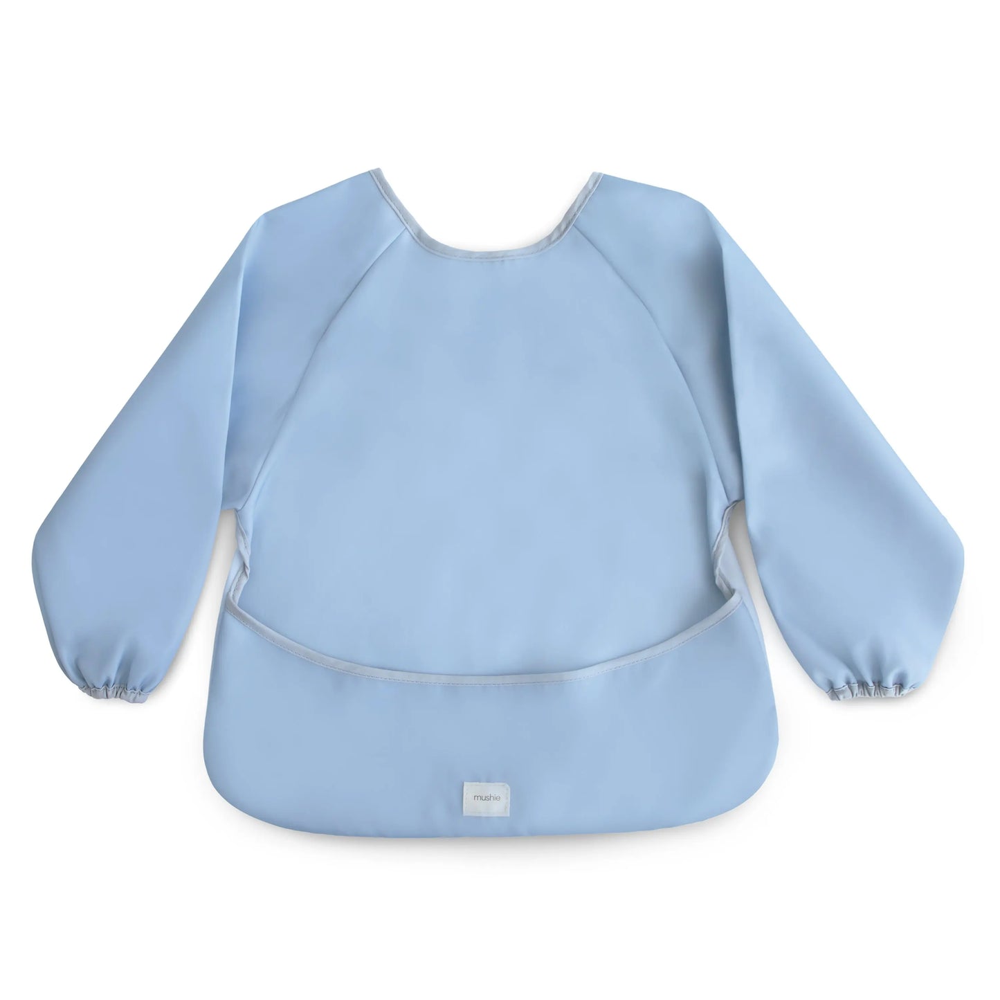 Water Resistant Long Sleeve Bib for Kids with Wide Pocket and Velcro Closure Mushie Everetts Place: Online Boutique 14.99
