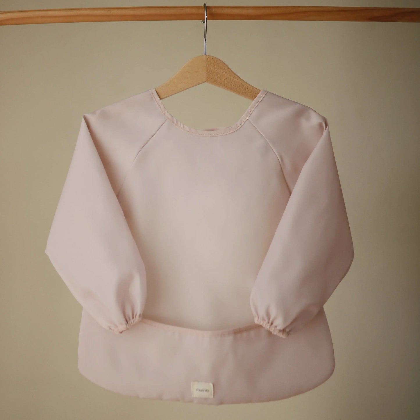 Water Resistant Long Sleeve Bib for Kids with Wide Pocket and Velcro Closure Mushie Everetts Place: Online Boutique