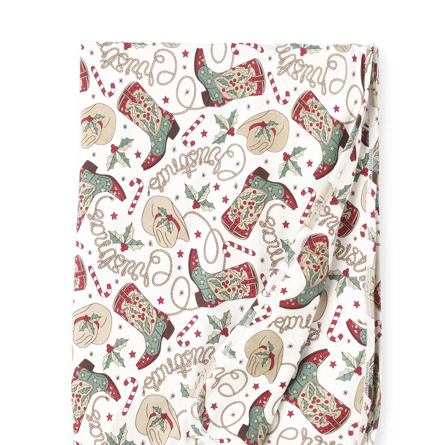 Western Christmas Stroller Blanket Soft Bamboo Holiday Tesa Babe Everetts Place: Online Boutique