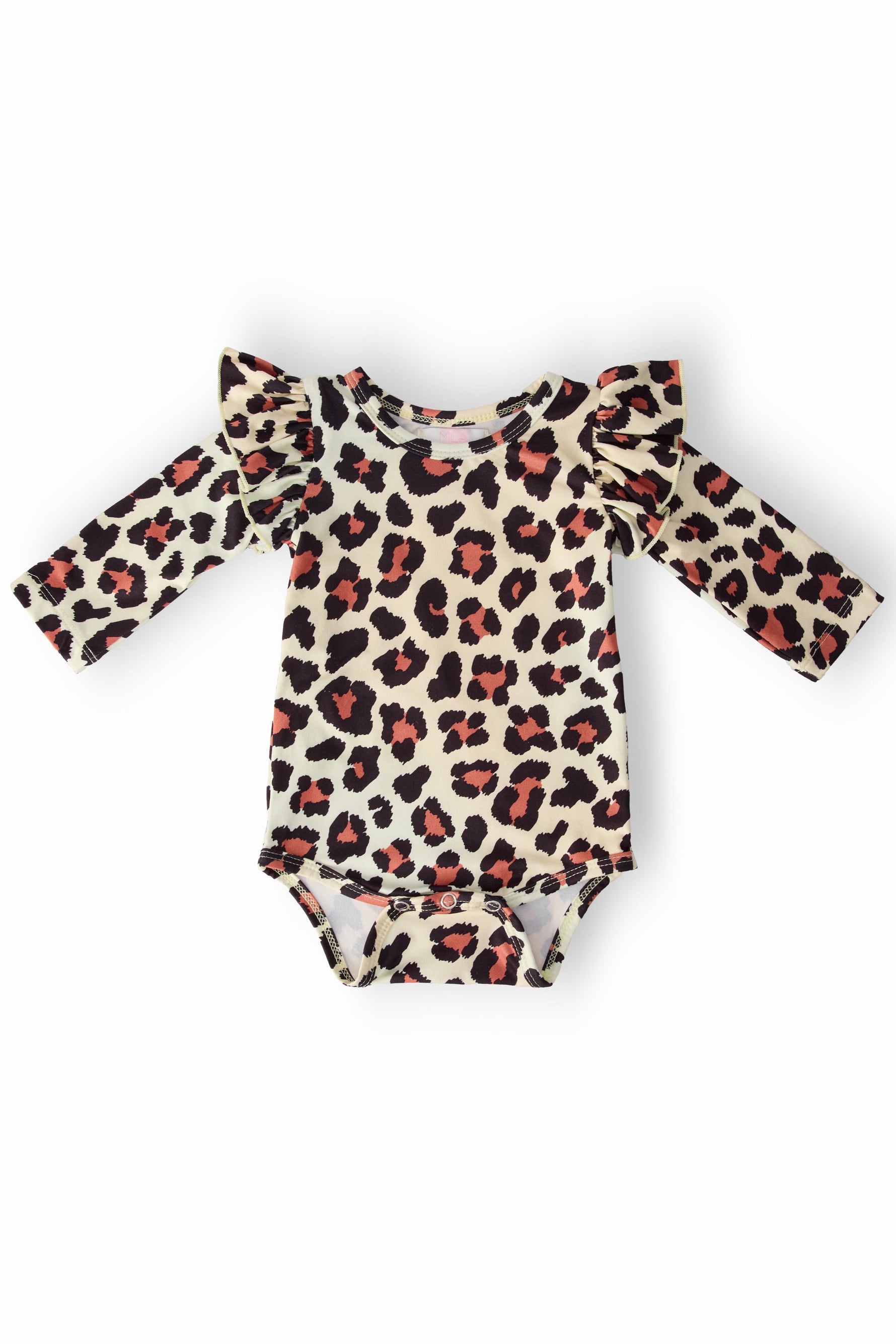Wild One Long Sleeve Flutter Bodysuit For Baby Girls Mila & Rose ® Everetts Place: Online Boutique
