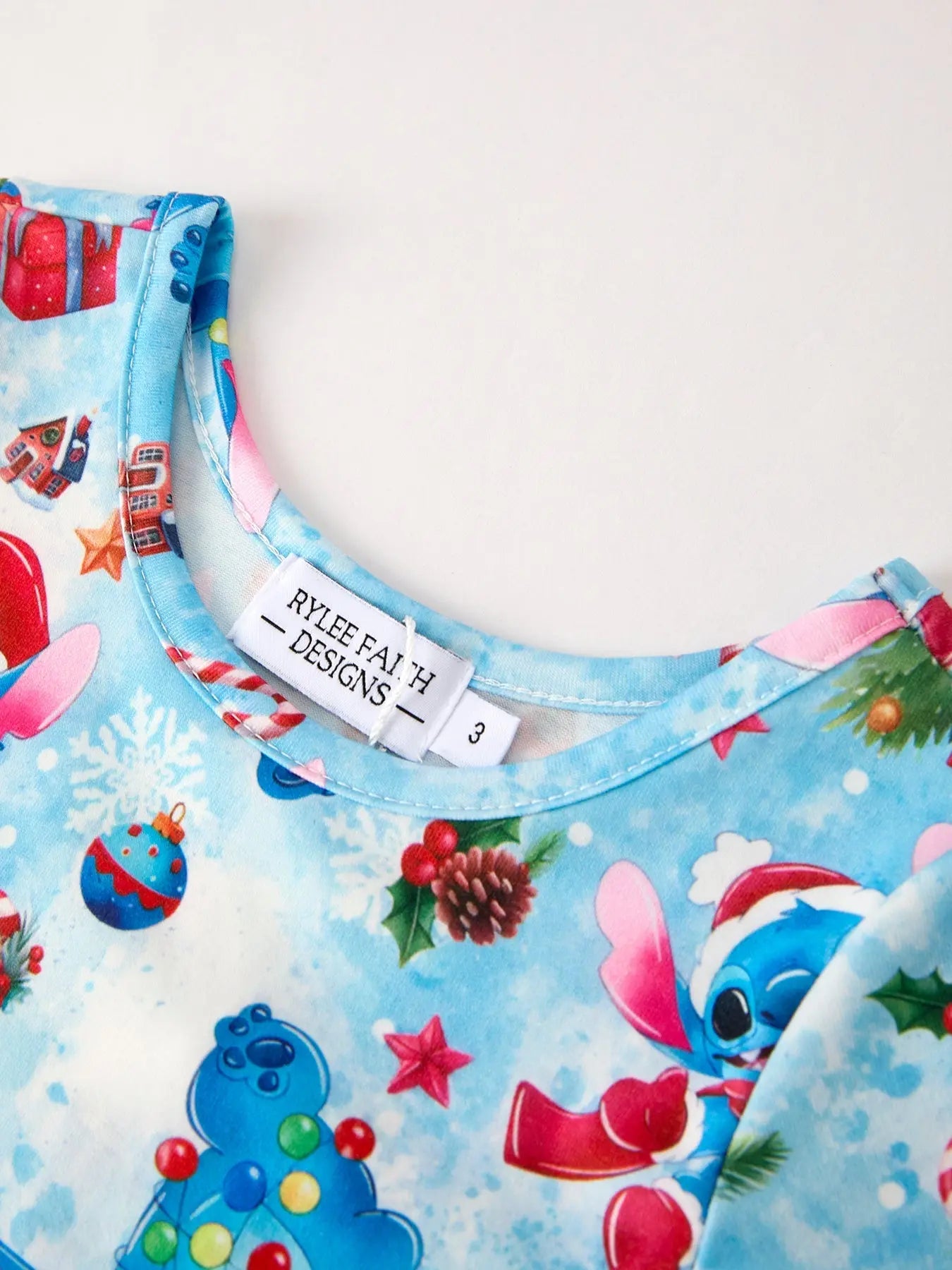 Winter Christmas Character Gift Print Girls Dress Rylee Faith Designs Everetts Place: Online Boutique