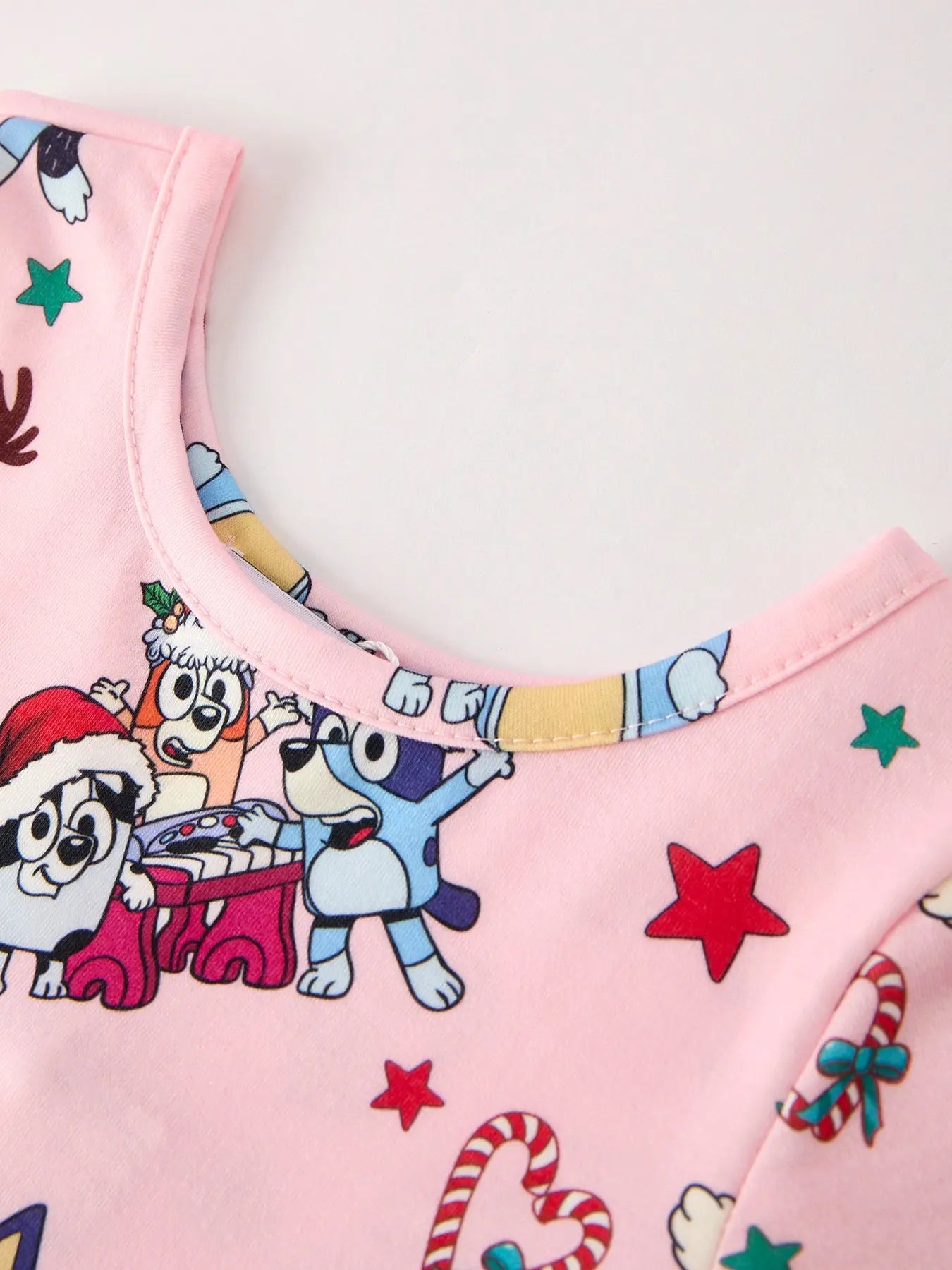 Winter Christmas Character Print Pink Girls Dress Rylee Faith Designs Everetts Place: Online Boutique