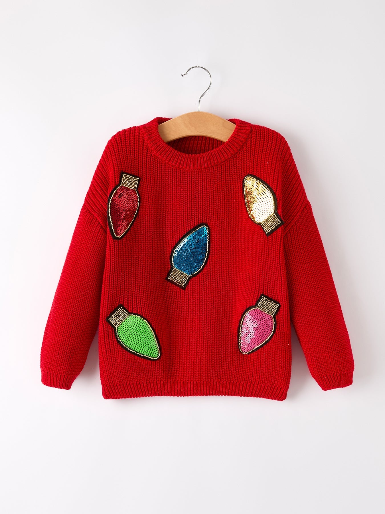 Winter Christmas Girls Sequins Pullover Sweater Rylee Faith Designs Everetts Place: Online Boutique