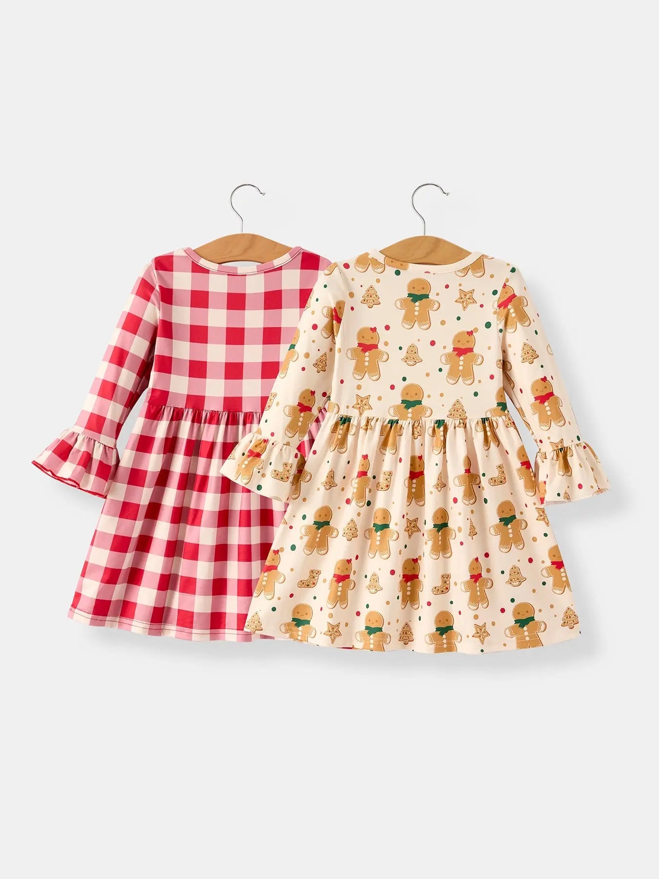 Winter Christmas Print Girls Dress Set Two Pieces Rylee Faith Designs Everetts Place: Online Boutique