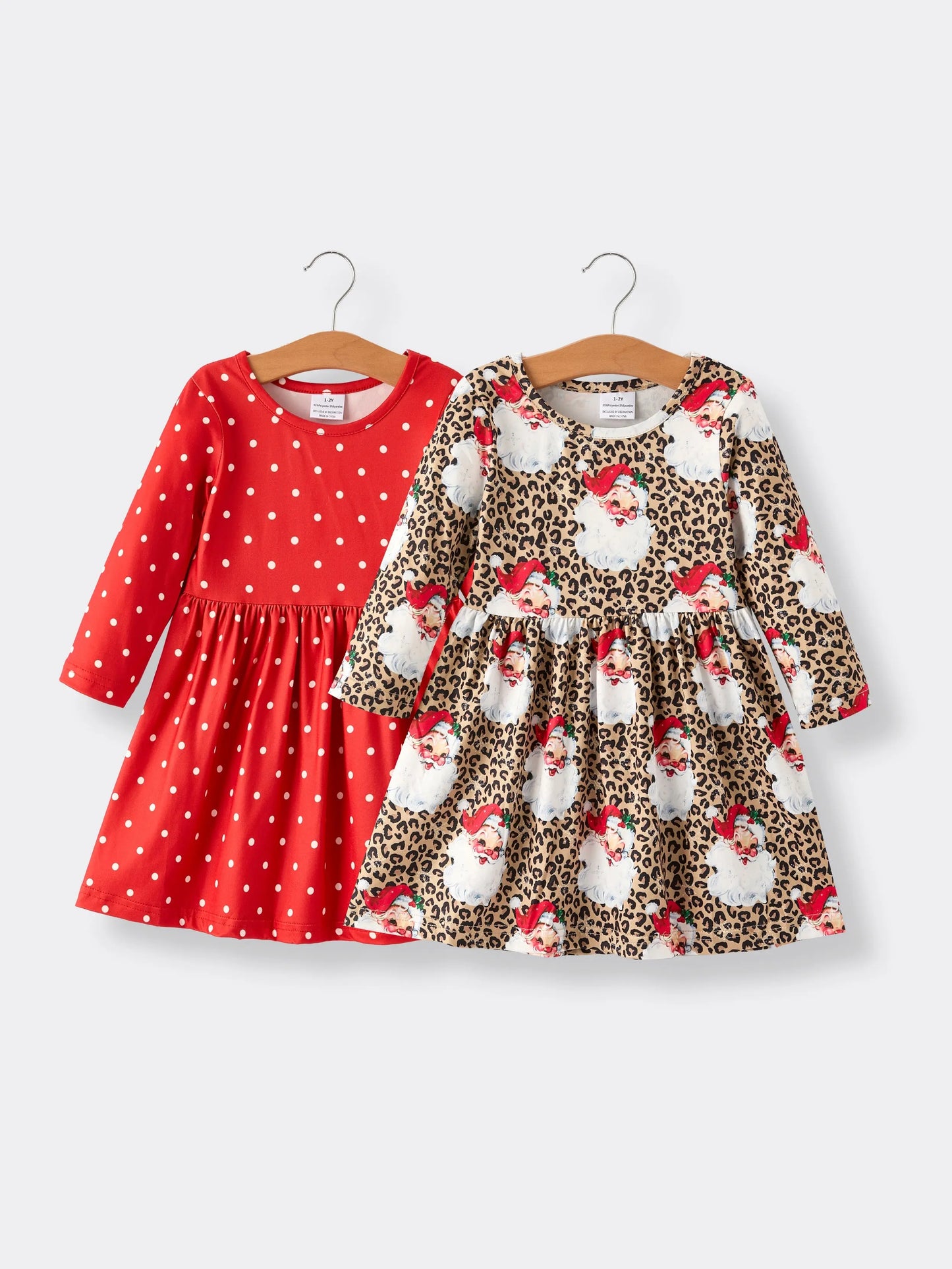 Winter Christmas Print Girls Dress Set Two Pieces Rylee Faith Designs Everetts Place: Online Boutique 25.99