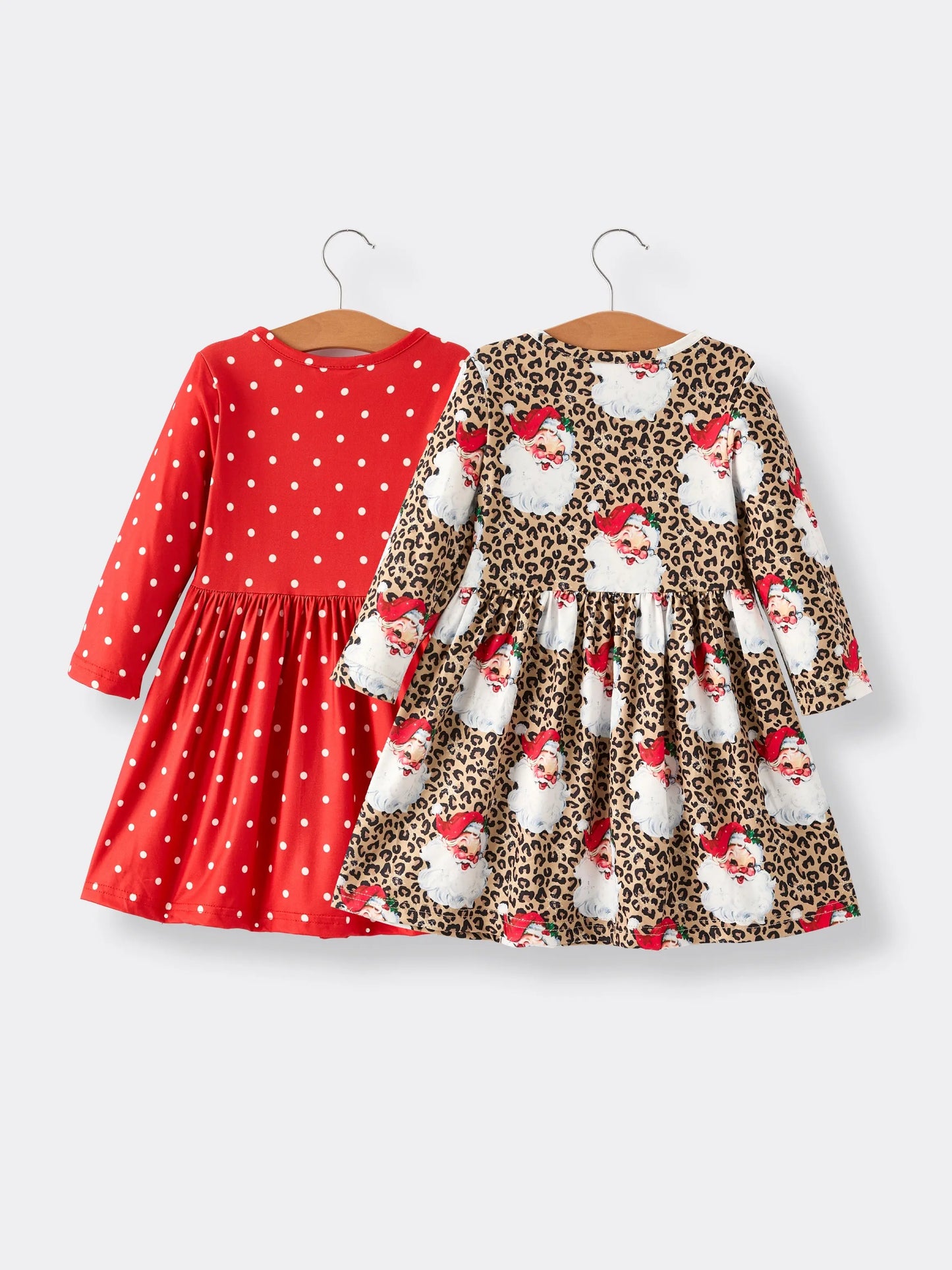 Winter Christmas Print Girls Dress Set Two Pieces Rylee Faith Designs Everetts Place: Online Boutique