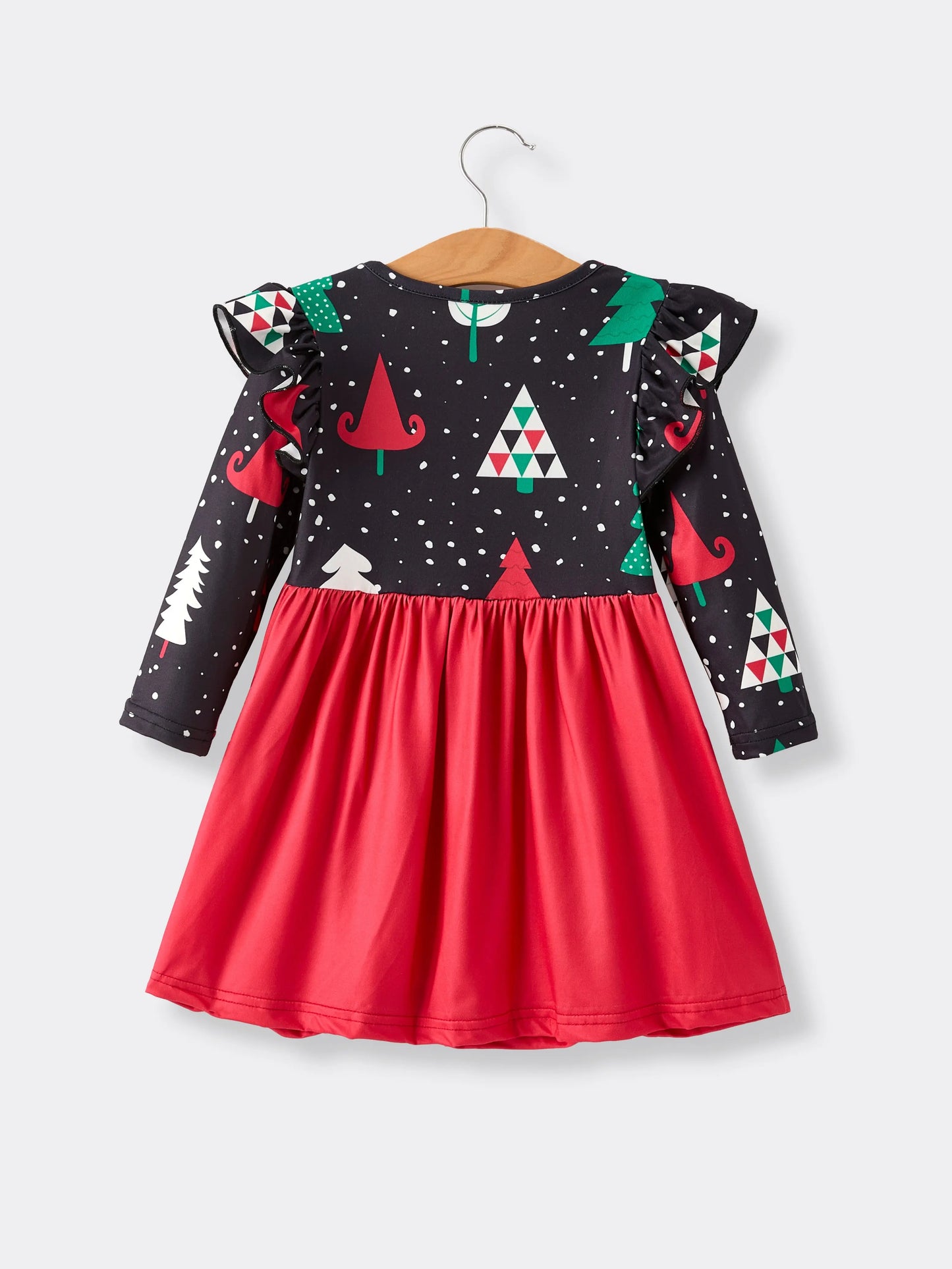 Winter Christmas Print Holiday Casual Girls Dress Rylee Faith Designs Everetts Place: Online Boutique