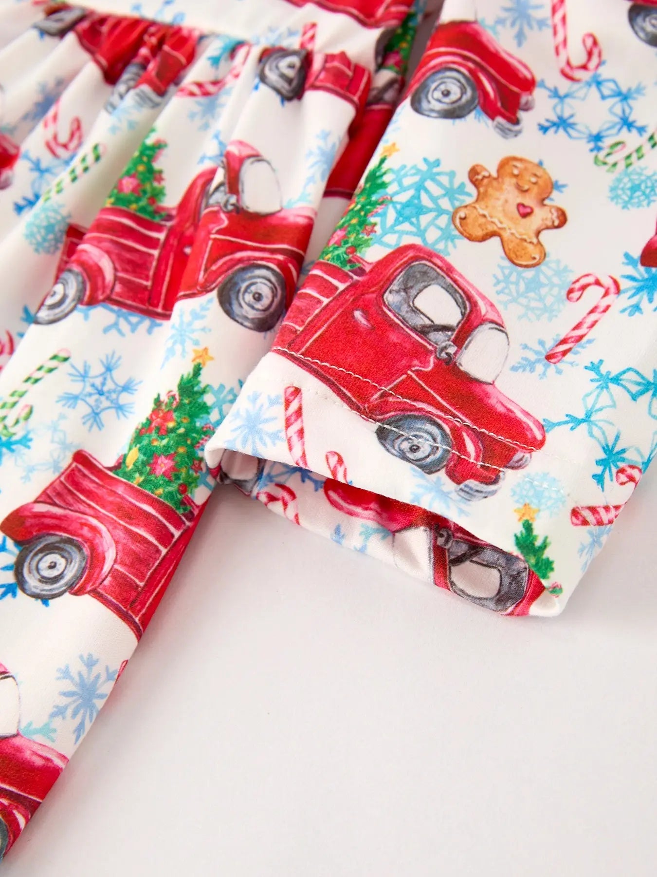 Winter Christmas Print Holiday Casual Girls Dress Rylee Faith Designs Everetts Place: Online Boutique