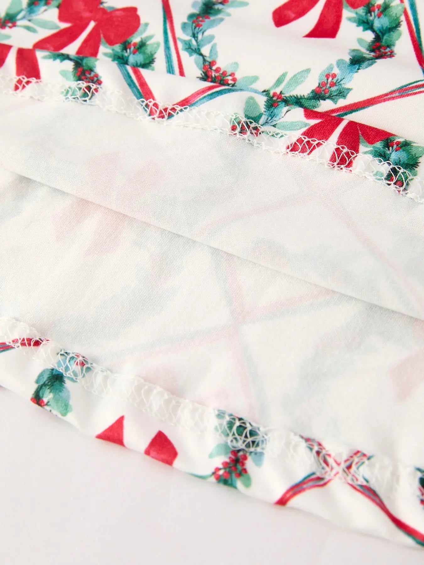Winter Christmas Wreath and Bow Print Girls Dress Rylee Faith Designs Everetts Place: Online Boutique