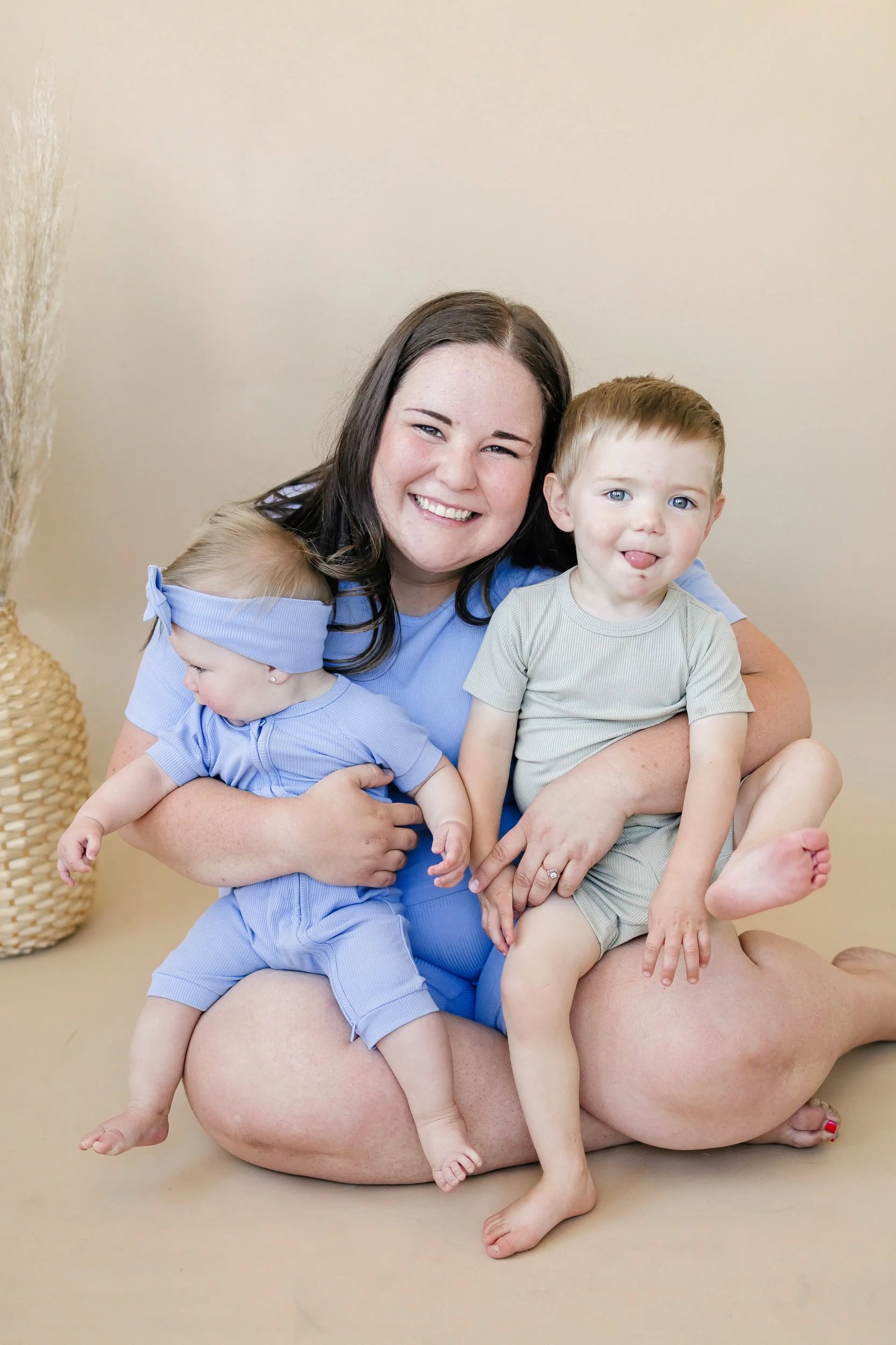 Womens Bamboo Ribbed Pajama Top and Bottom Separates Little Joy Co. Everetts Place: Online Boutique