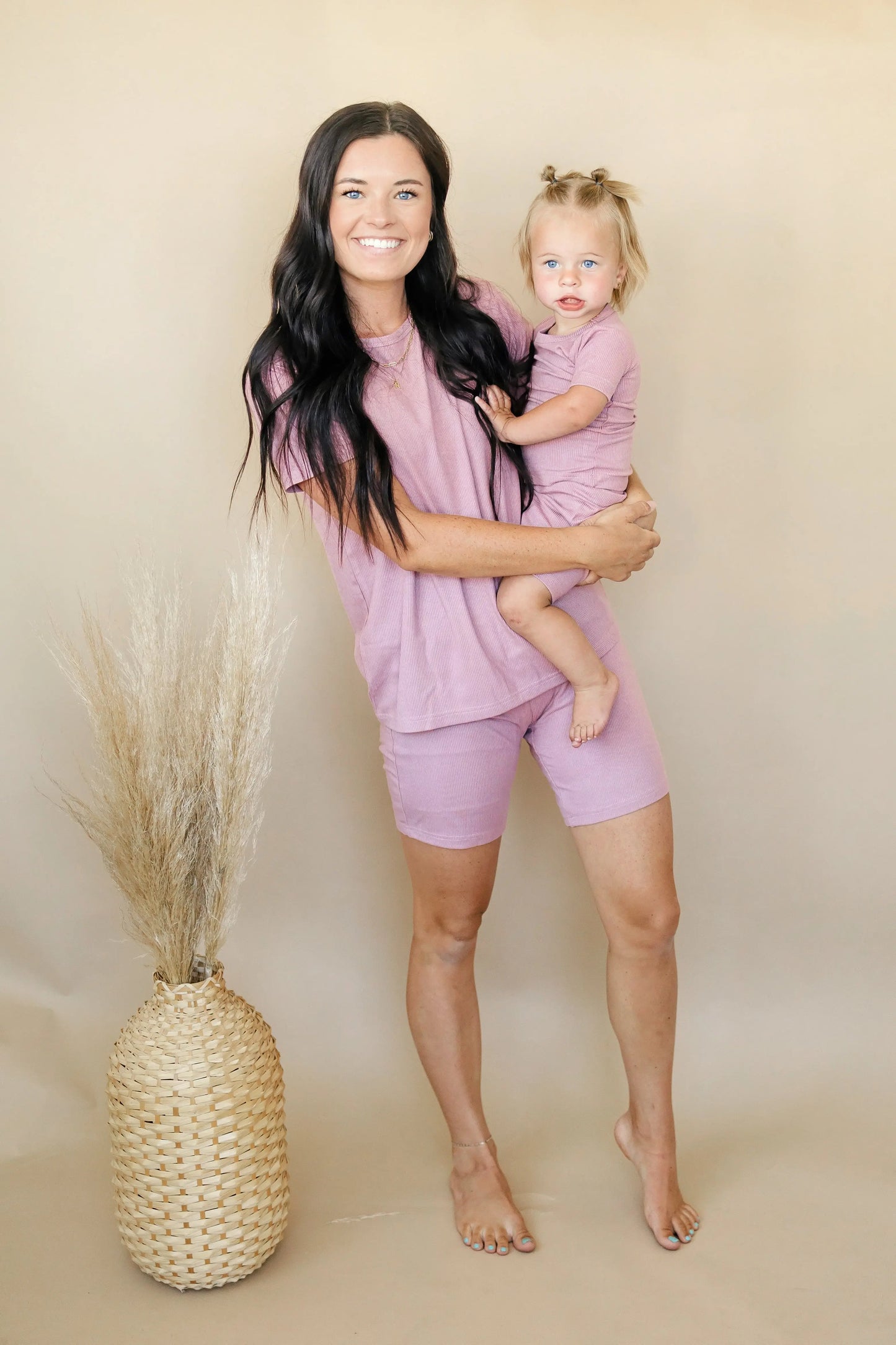 Womens Bamboo Ribbed Pajama Top and Bottom Separates Little Joy Co. Everetts Place: Online Boutique