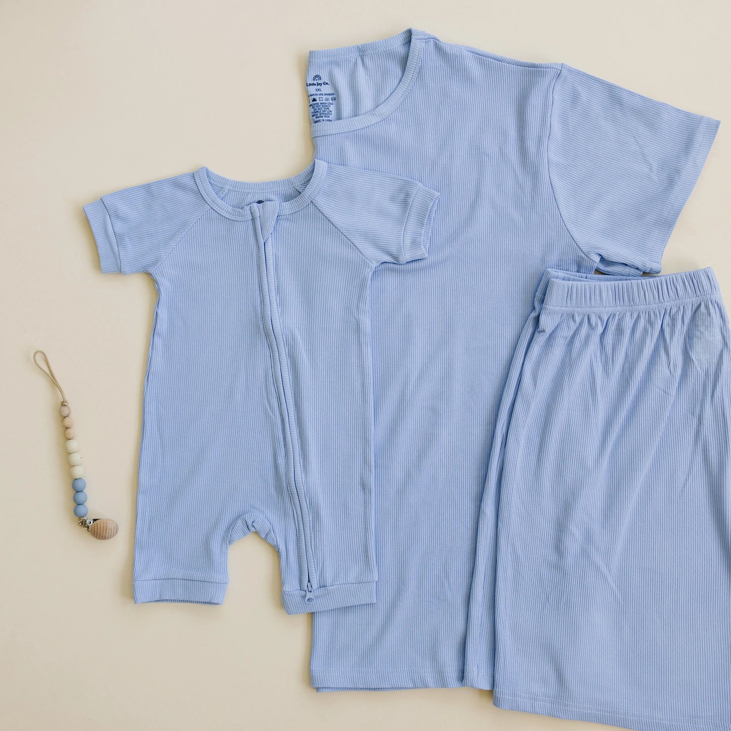 Womens Bamboo Ribbed Pajama Top and Bottom Separates Little Joy Co. Everetts Place: Online Boutique