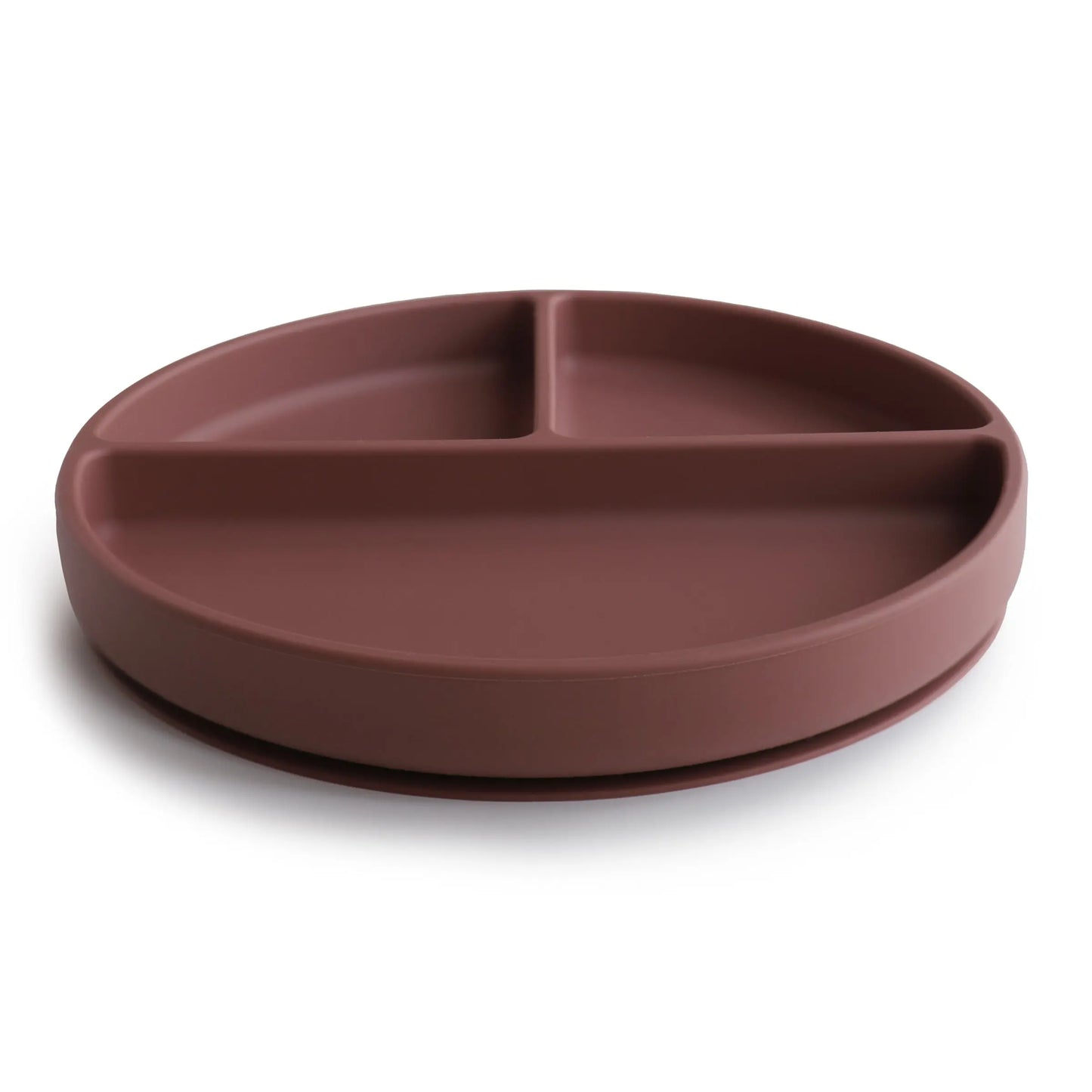 Silicone Suction Plate for Babies Food Grade Safe Design Minimizes Spills Mushie