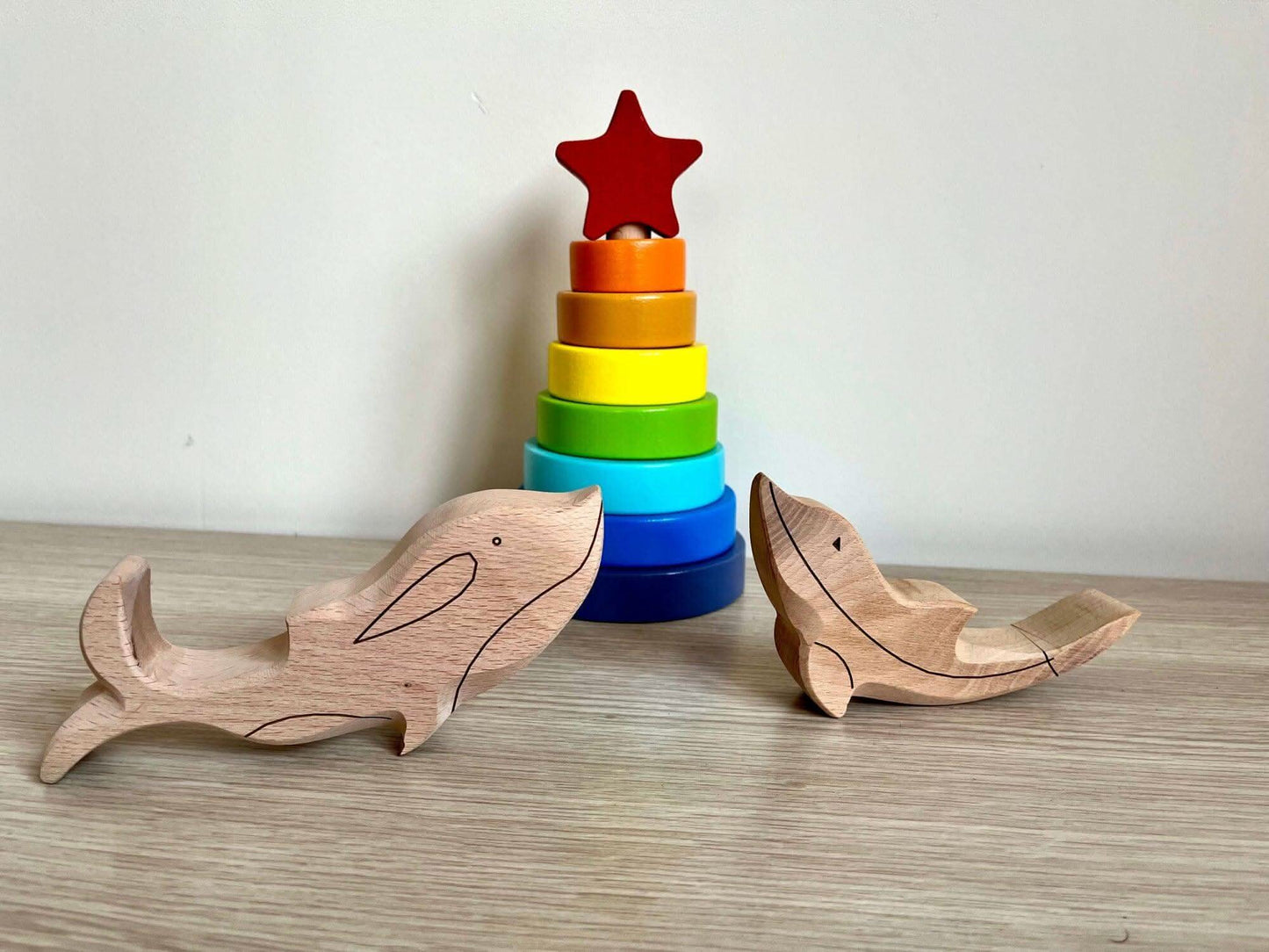 Wooden Ocean Animals Set Montessori Educational Toy Kidodido Everetts Place: Online Boutique