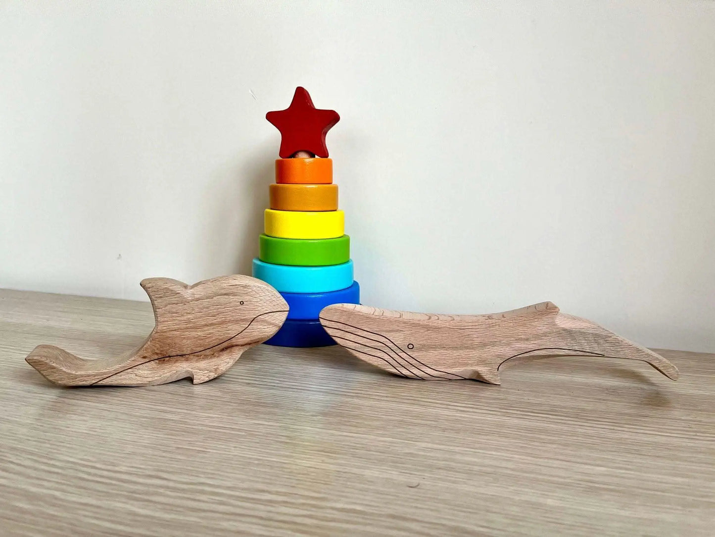 Wooden Ocean Animals Set Montessori Educational Toy Kidodido Everetts Place: Online Boutique