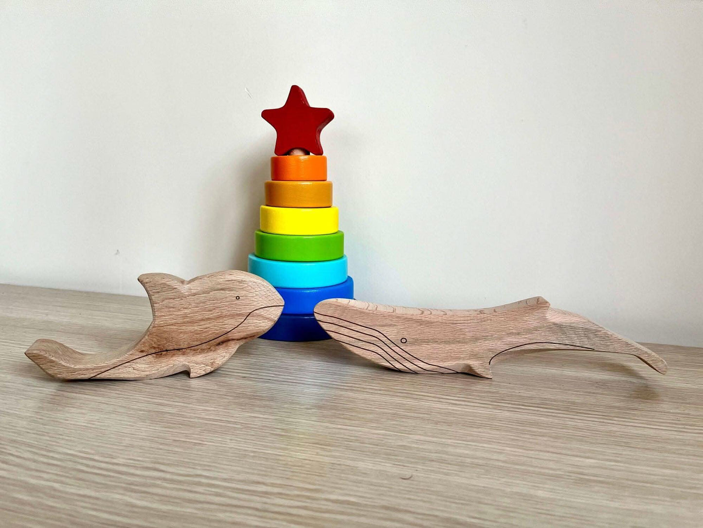 Wooden Ocean Animals Set Montessori Educational Toy Kidodido Everetts Place: Online Boutique