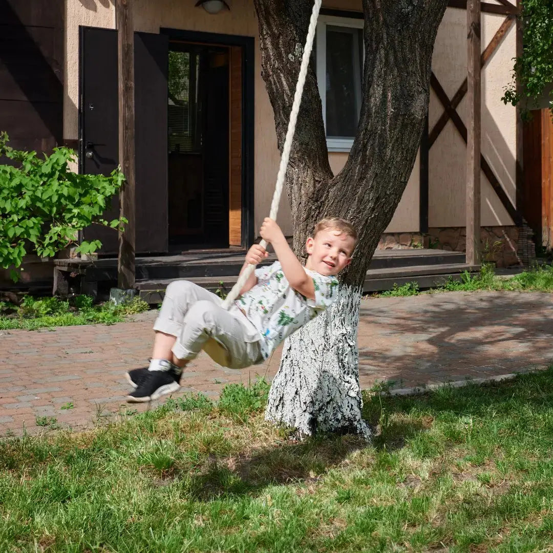 Wooden Rope Swing for Kids - Versatile Goodevas Disc Rope Swing for Indoor and Outdoor Play Goodevas Everetts Place: Online Boutique