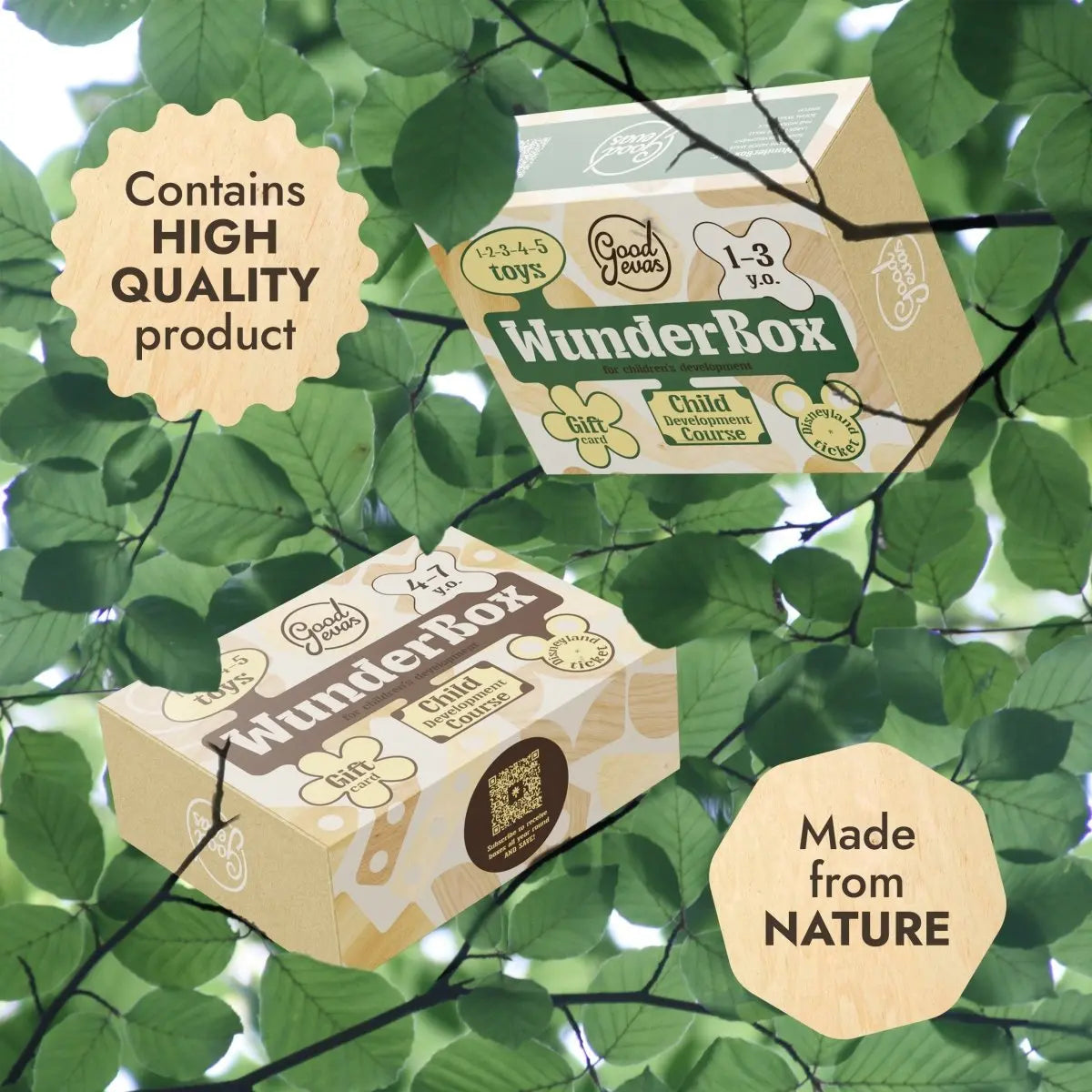 WunderBox Developmental Gift Set for Kids Aged 4 to 7 with Educational Toys Goodevas Everetts Place: Online Boutique