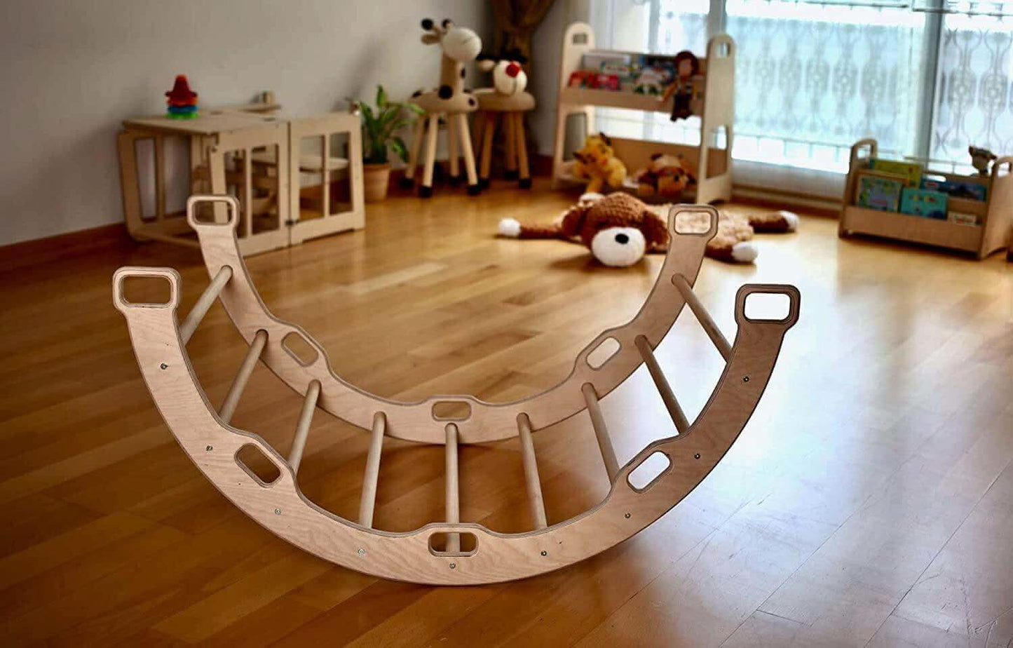 XL Climbing Arch Rocker And Map Pattern Cushion Set Kidodido Everetts Place: Online Boutique