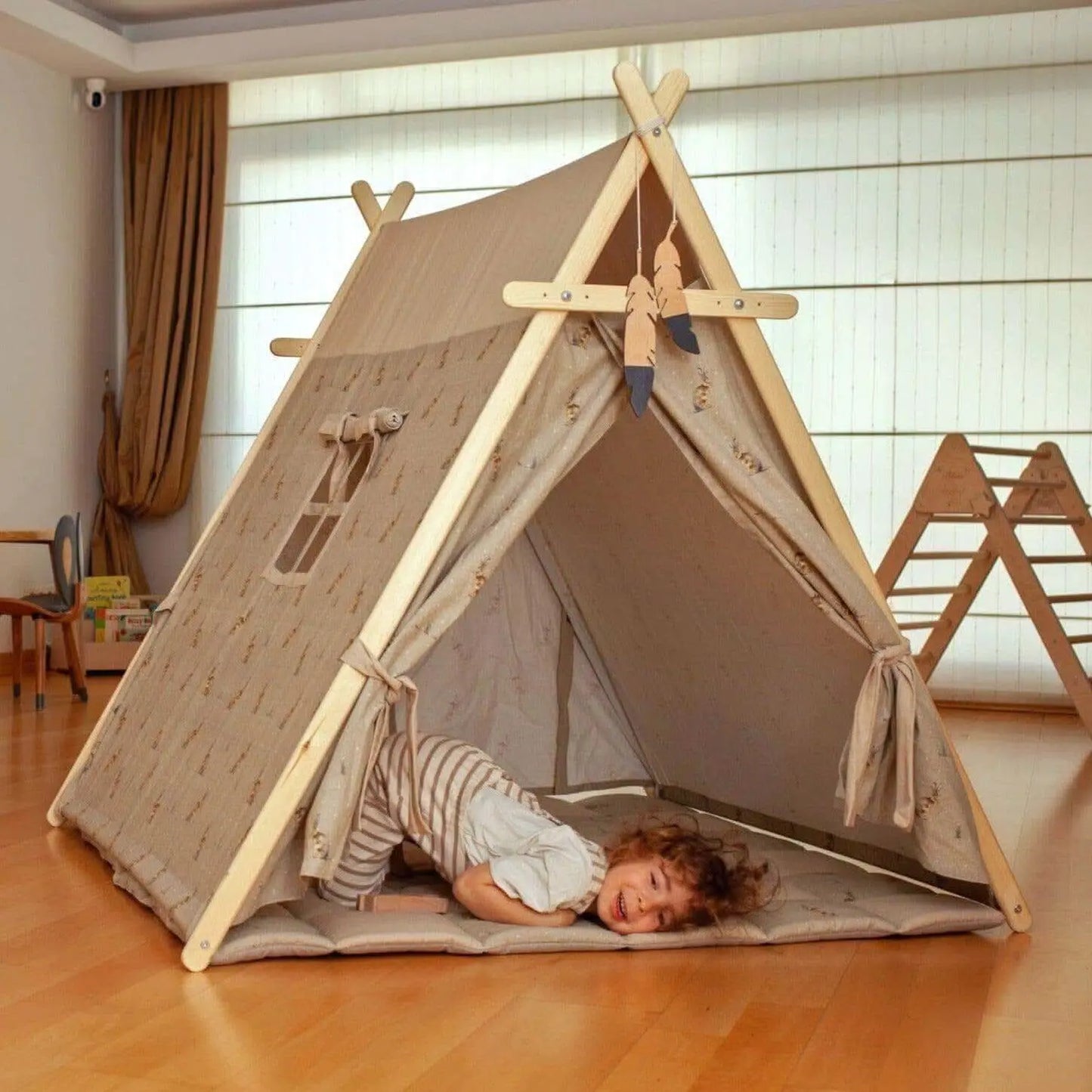 XL Play Tent and Play Mat Set With Star Lights for Kids Kidodido Everetts Place: Online Boutique