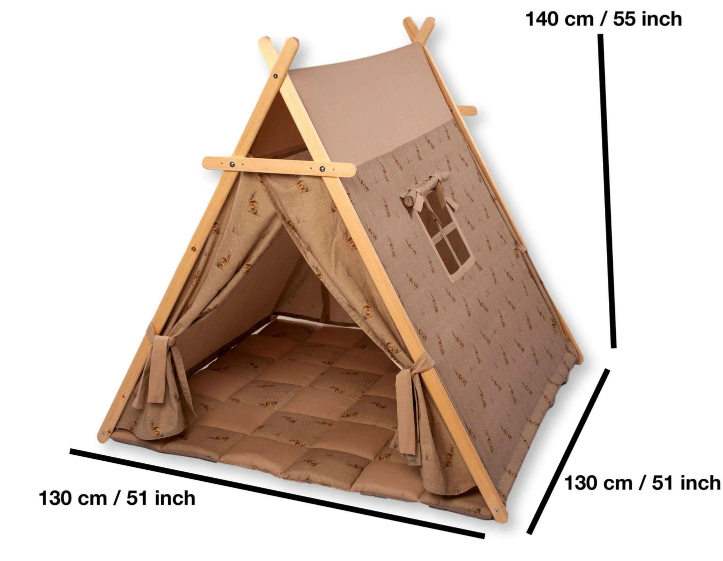 XL Play Tent and Play Mat Set With Star Lights for Kids Kidodido Everetts Place: Online Boutique