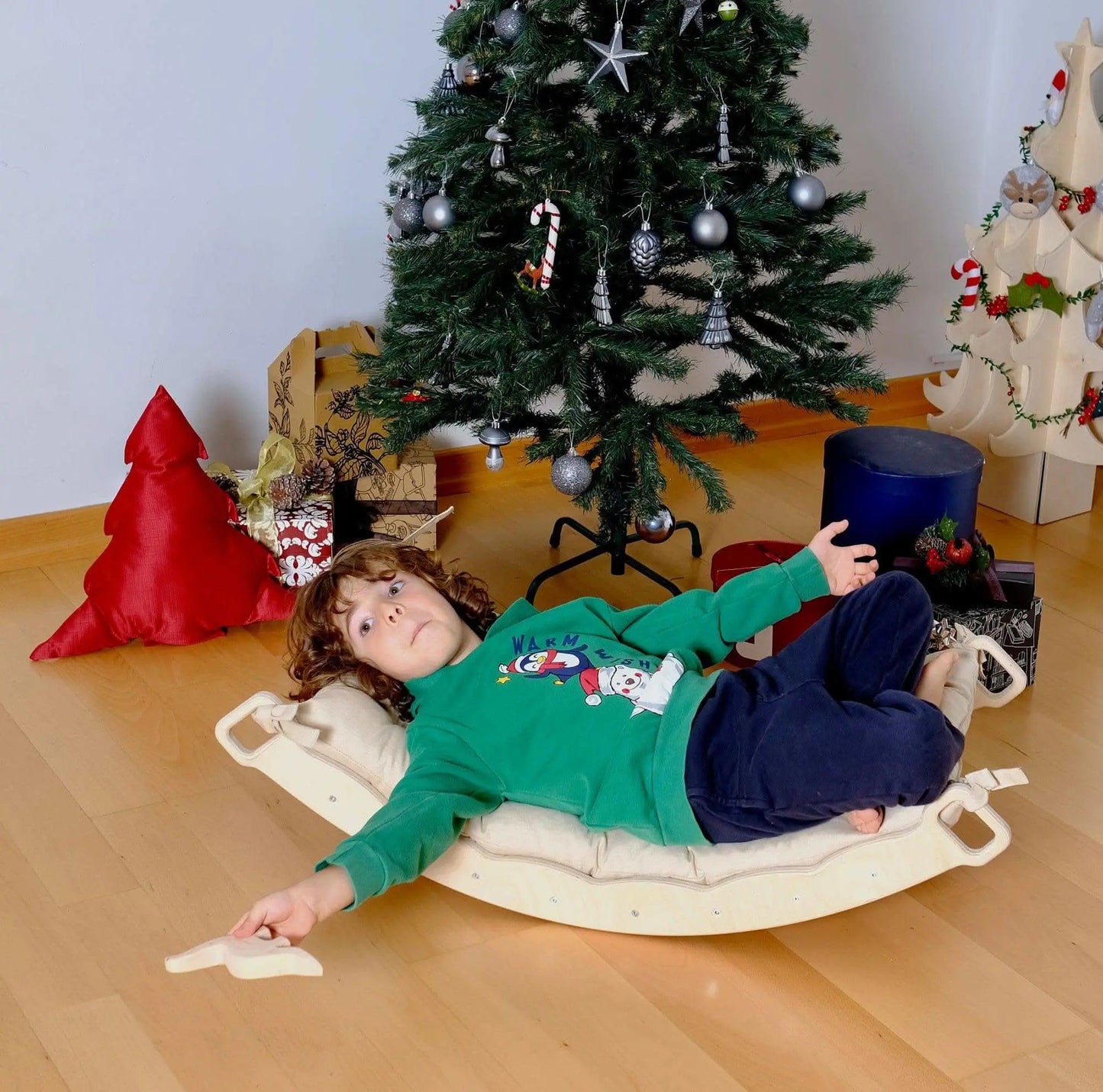 Kidodido XL Wooden Balance Board For Toddlers Montessori Pillow - Toys & Games > Toys > Activity Toys