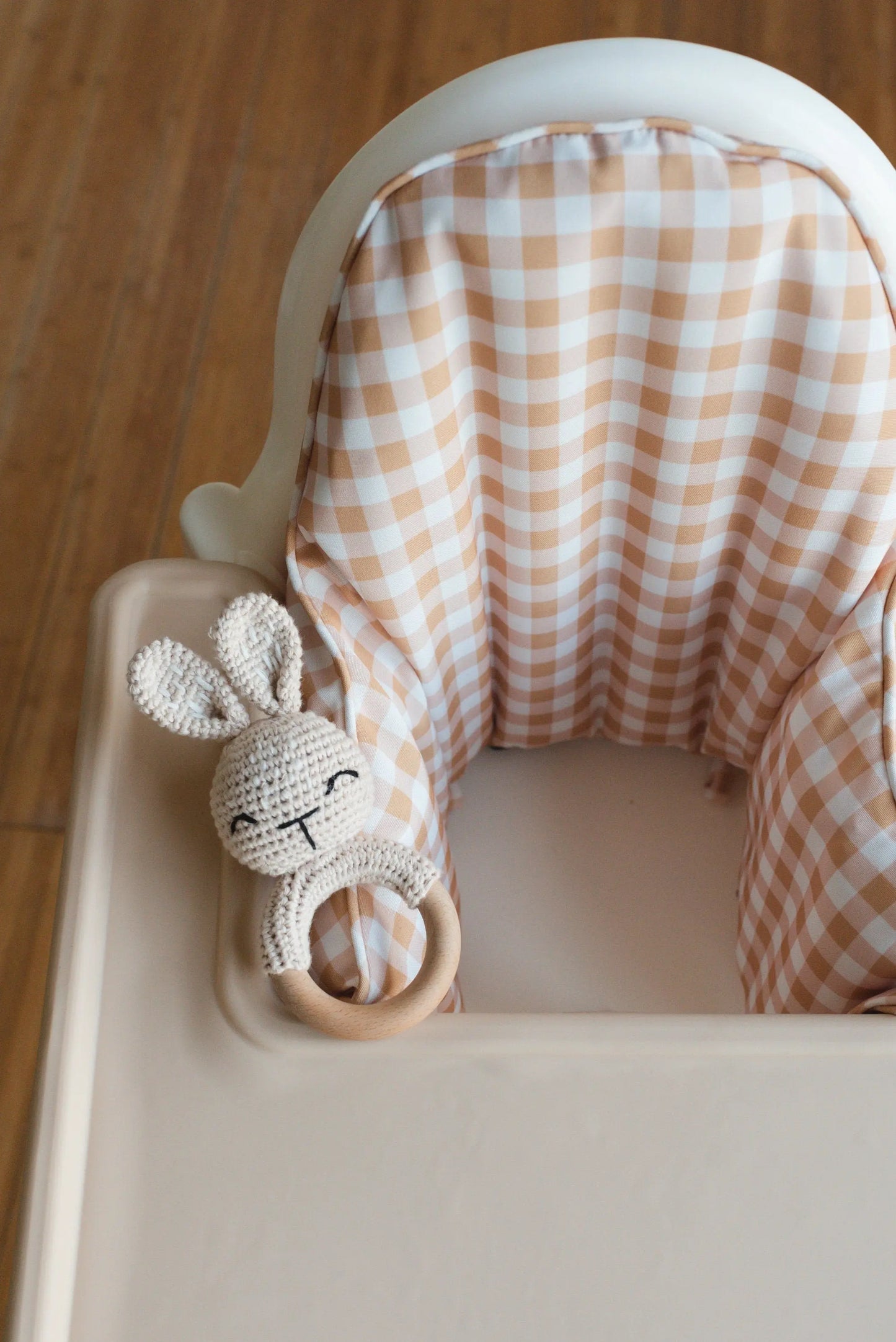 Yellow Gingham Cushion Cover for IKEA Antilop Highchair Little Joy Co. Everetts Place: Online Boutique
