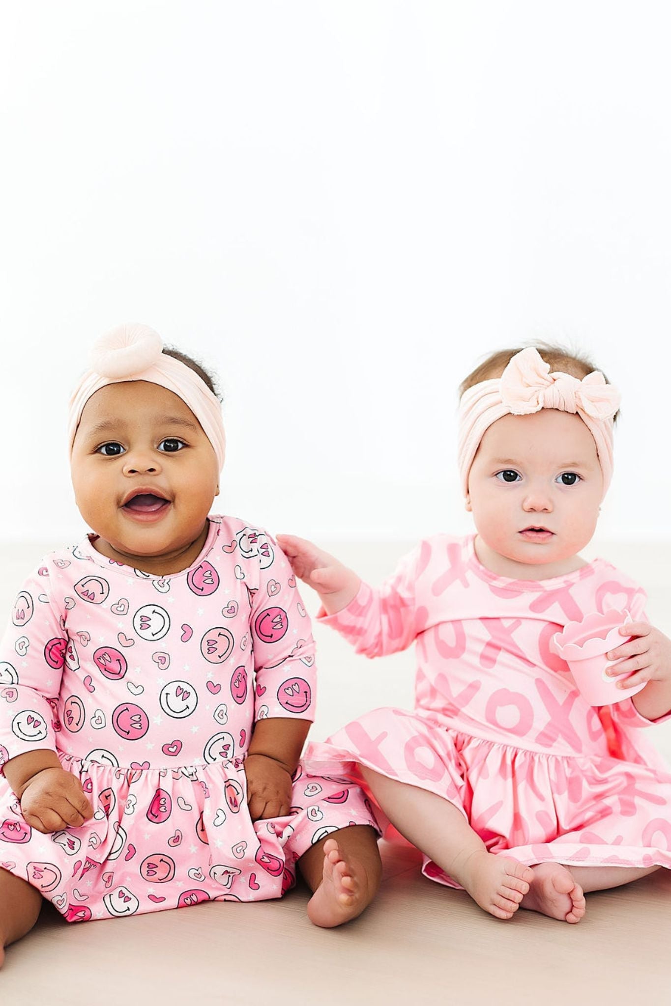 Mila & Rose ® You Make Me Happy Three Quarter Sleeve Twirl Bodysuit Baby - Apparel & Accessories > Clothing > Baby & Toddler Clothing > Baby & Toddler Dresses Twirl Bodysuit - 3/4 Sleeve