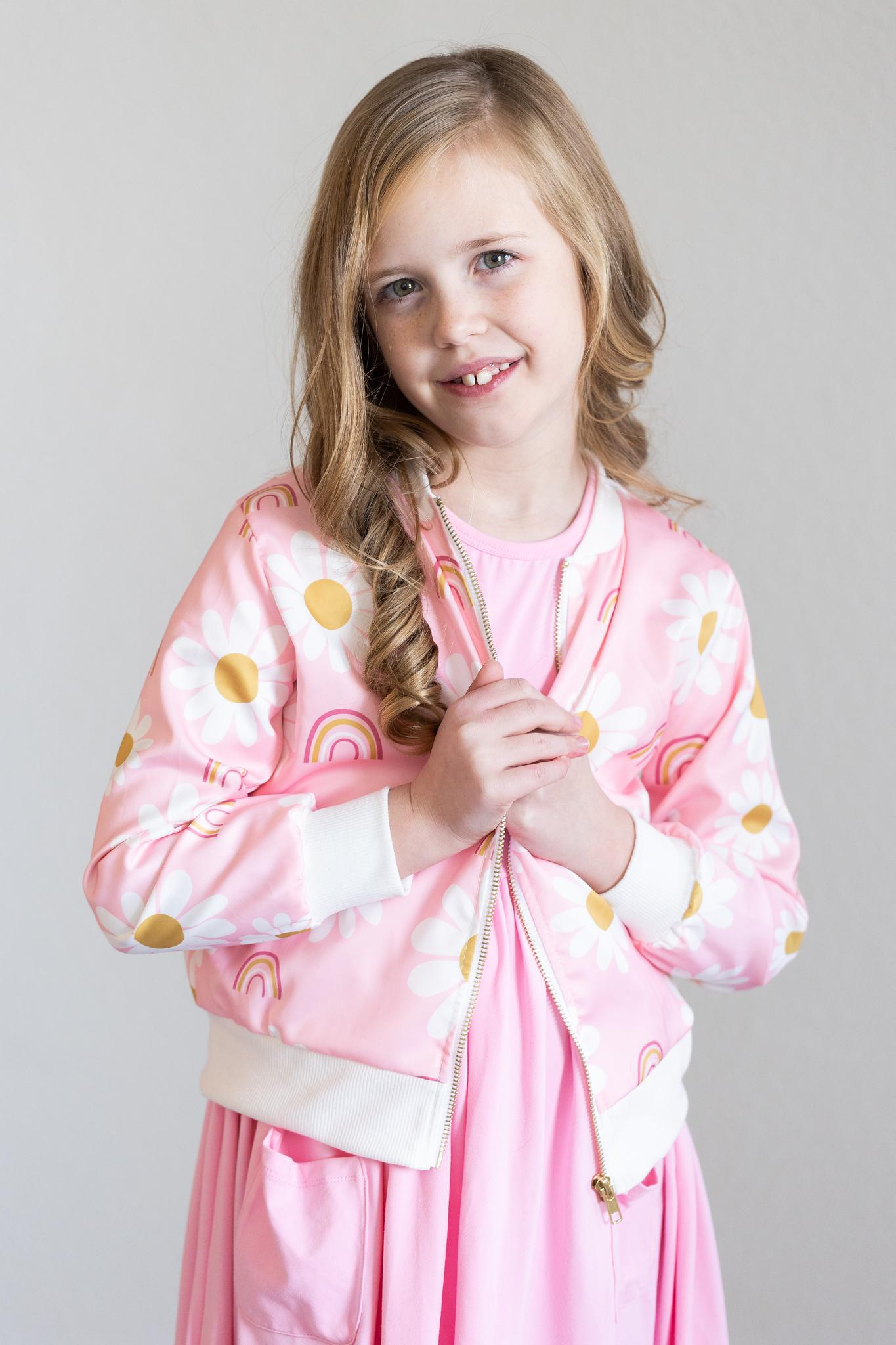 Mila & Rose ® You Are My Sunshine Satin Jacket Mila And Rose For Girls - Apparel & Accessories > Clothing > Outerwear > Coats & Jackets Satin Jacket