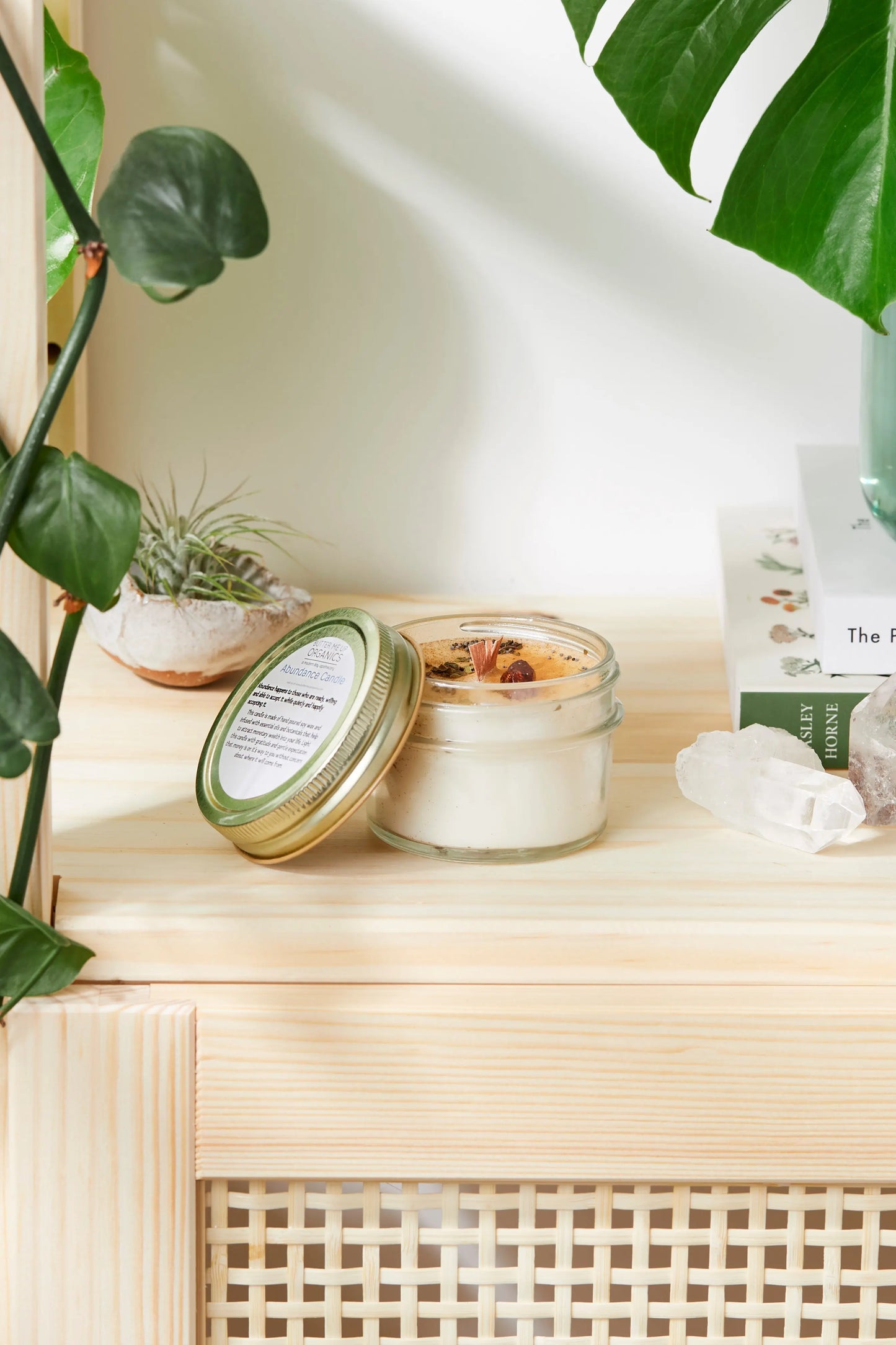 Abundance Candle Ritual Candle Intention Candle Hand Poured Soy Wax Good Luck Money Attraction Candle Butter Me Up Organics